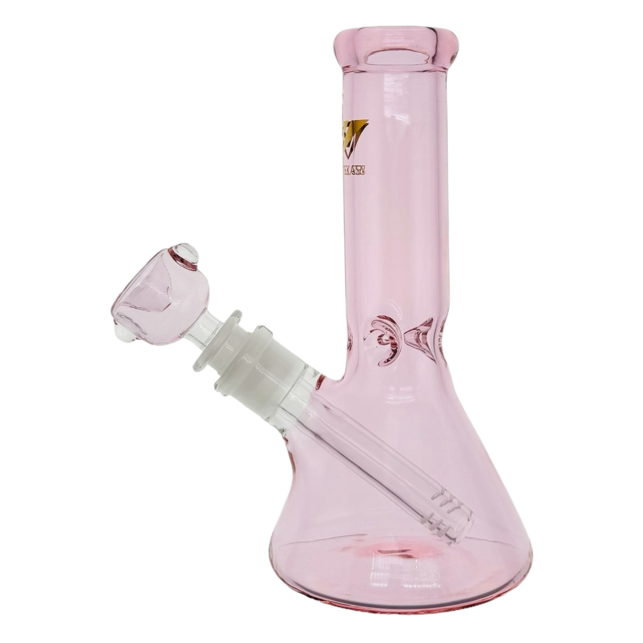 Vertex Glass Pink Beaker Bong 8 Inches