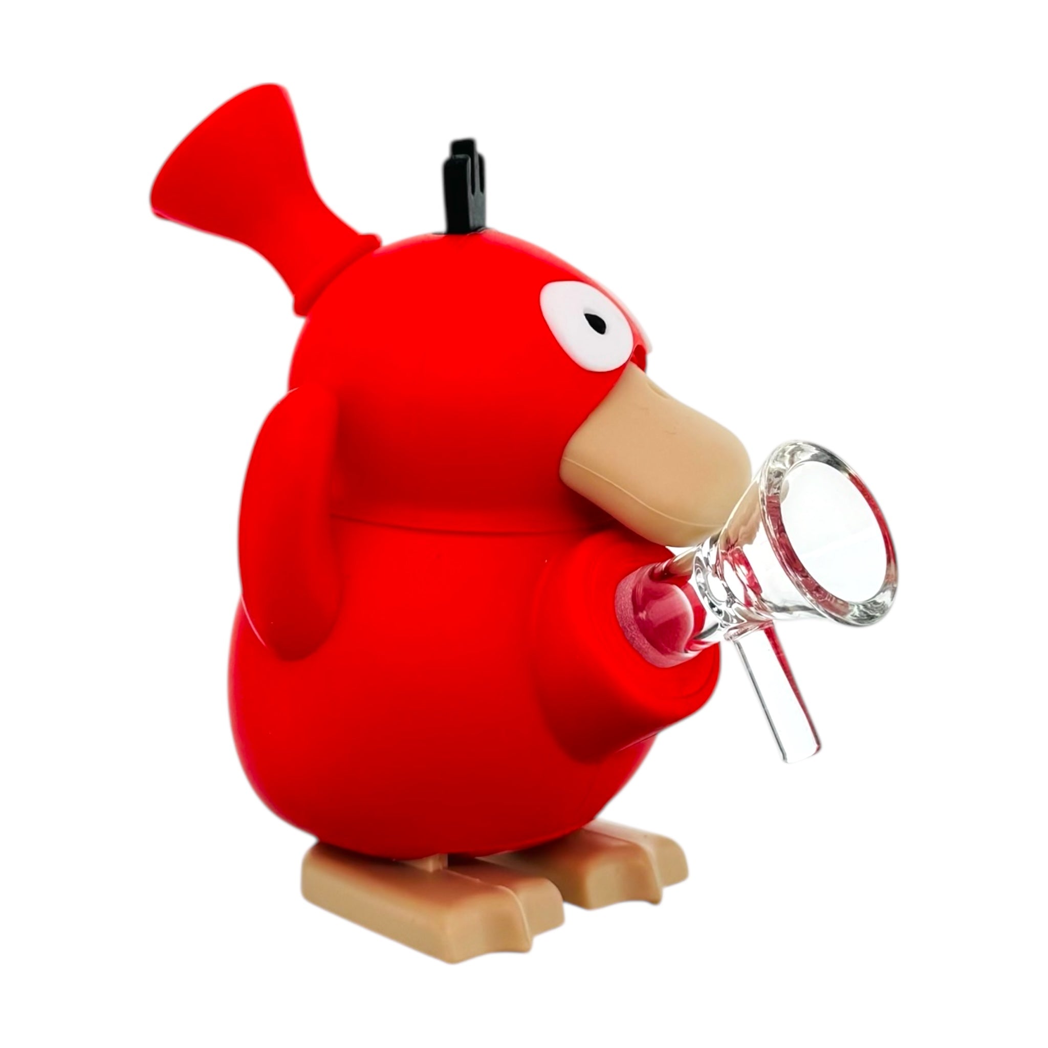 Red Sigh Duck Silicone Rubber Bong