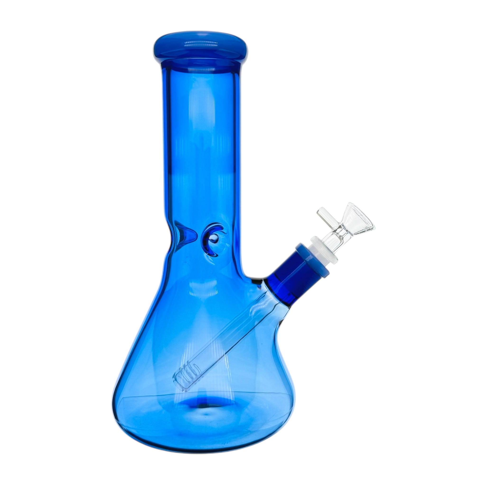 Blue Glass Beaker Bong Water Pipe With Wide Neck 10 Inch