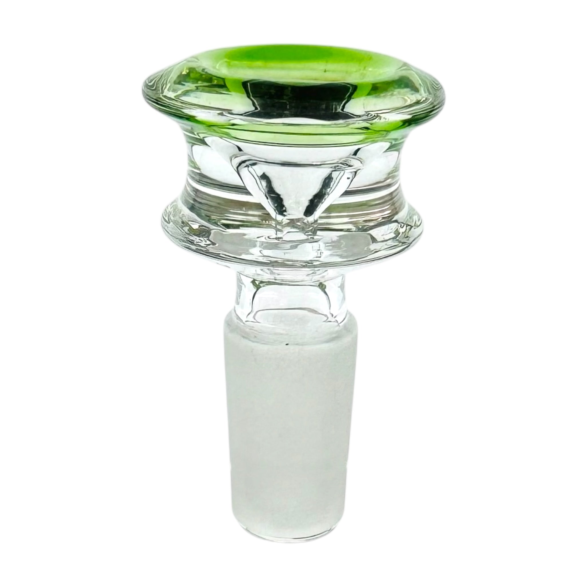 14mm Flower Bowl - Double Edge Bong Bowl Piece - Green