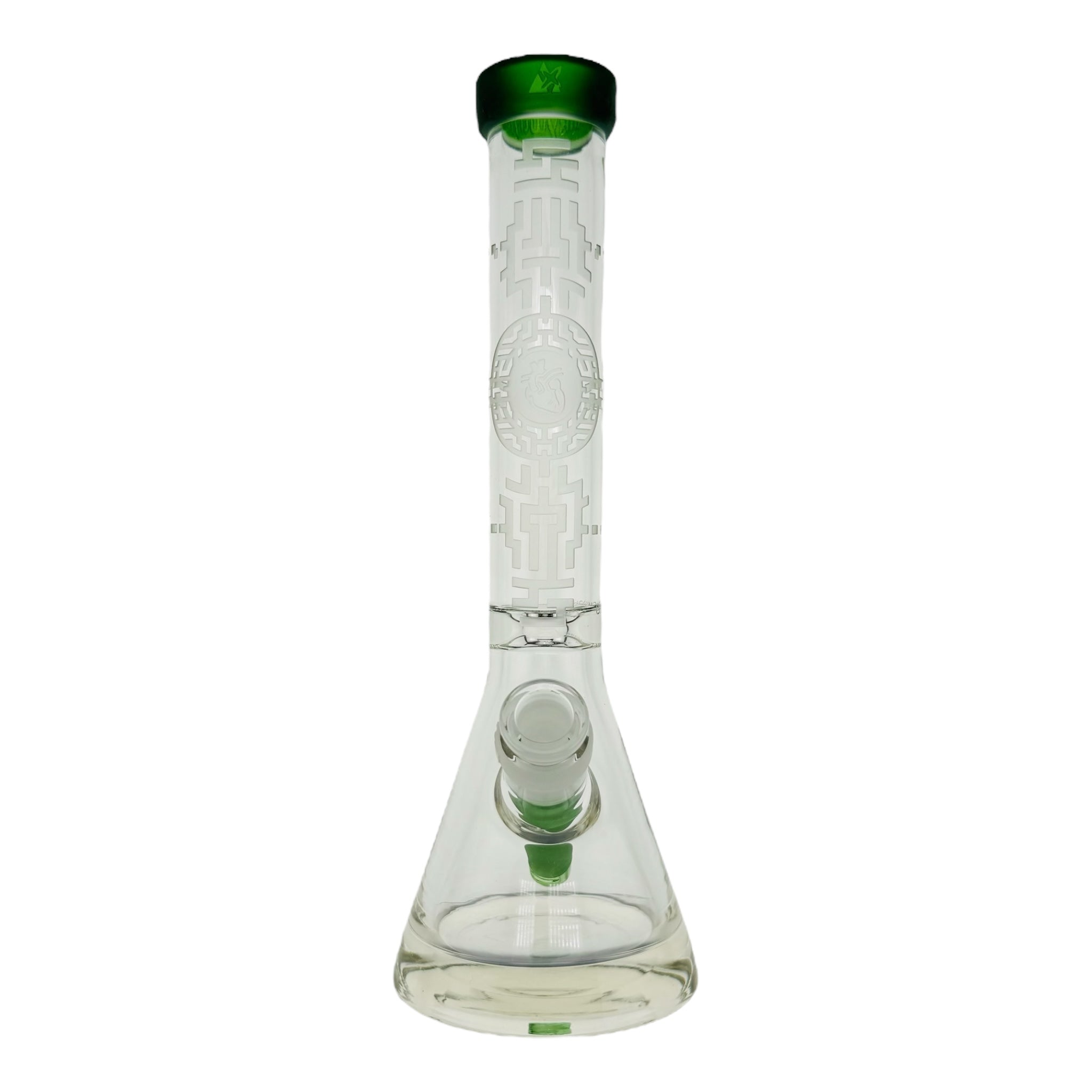 Milkyway Glass - 10.5 Inch Bio-Encryption Beaker Base Bong Green