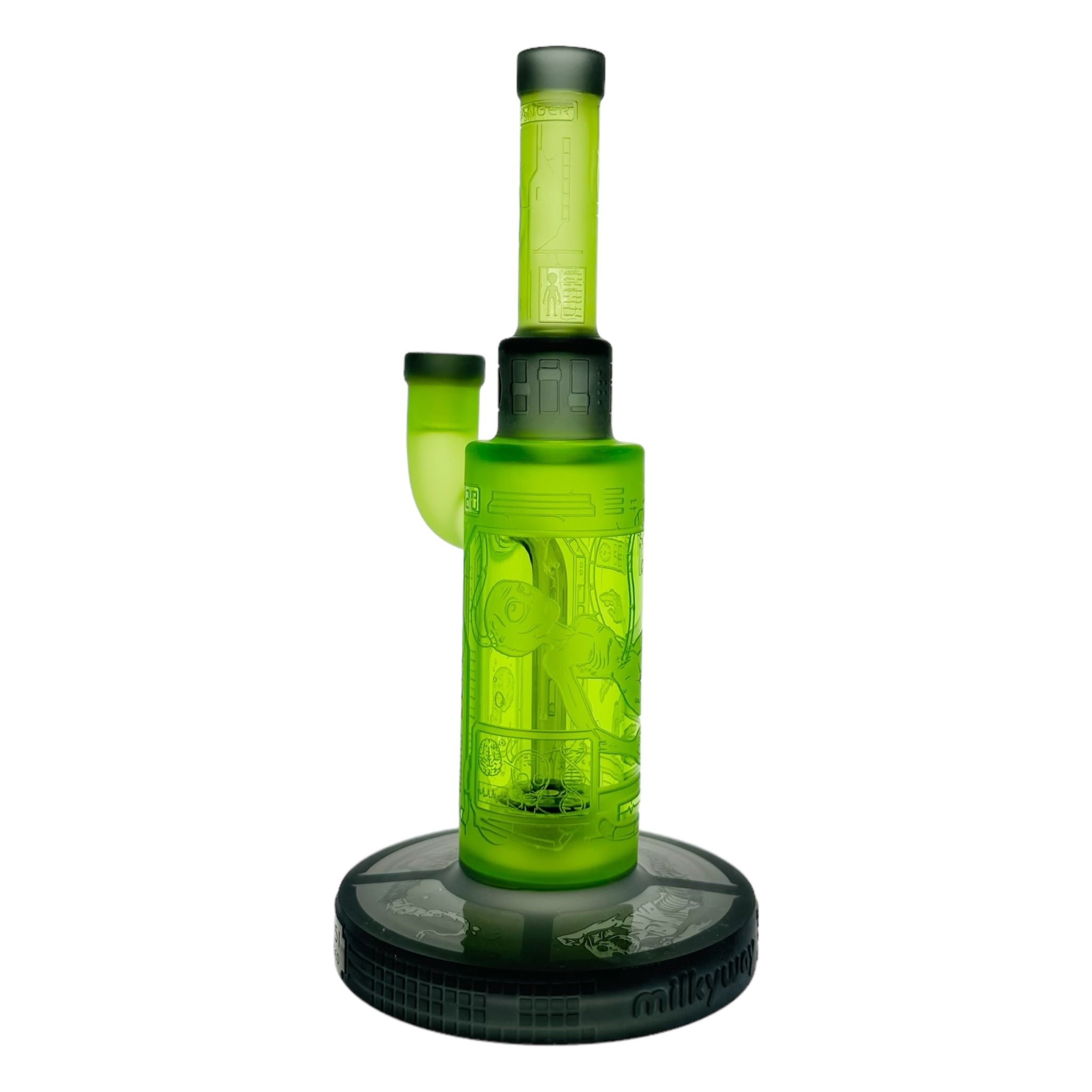 Milkyway Glass - Area 51 9″ Dab Rig Or Bong Green