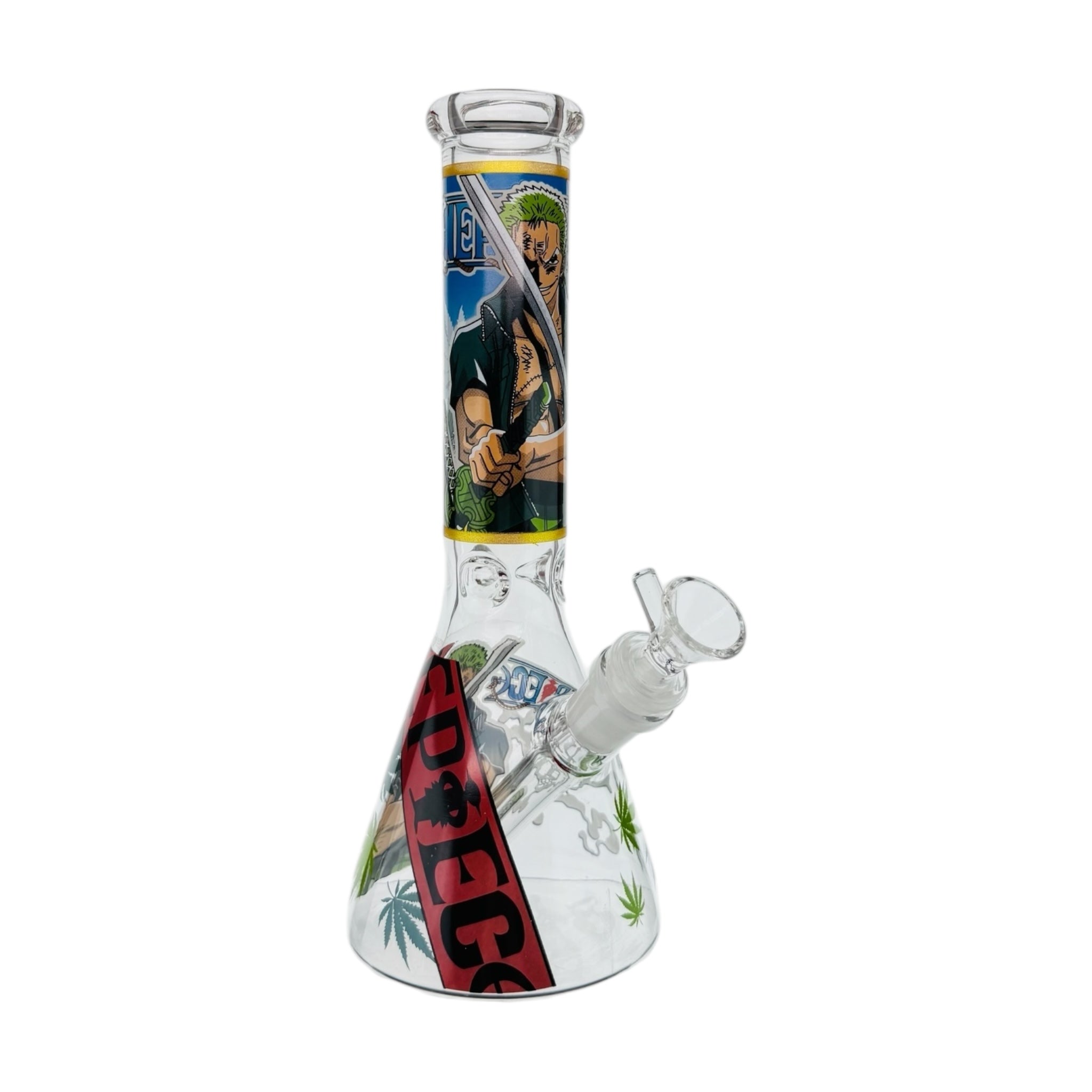 Nepec One Piece Anime Water Pipe Bong Featuring Man With Sword 10 Inches