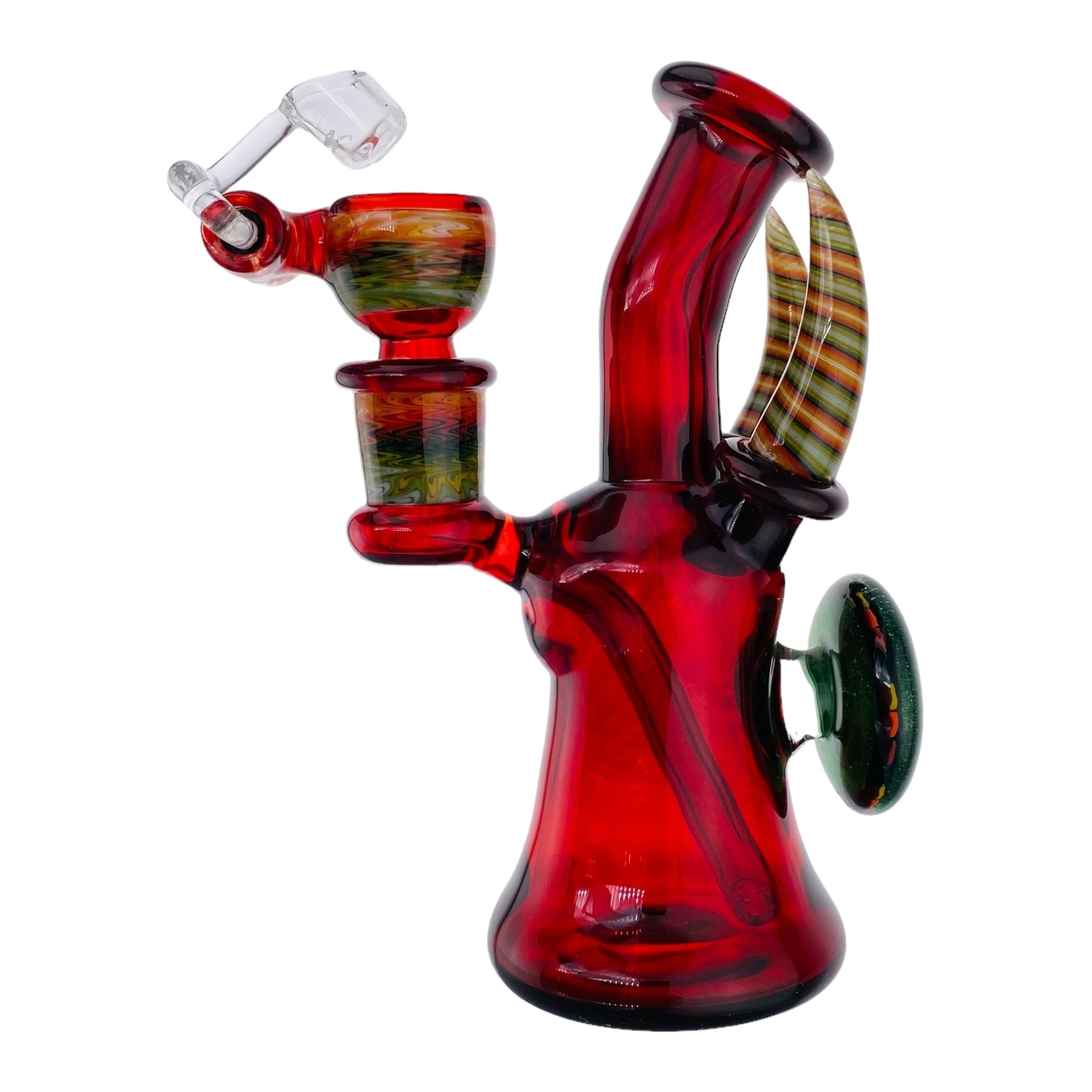 cute girly red mini dab rig and bong