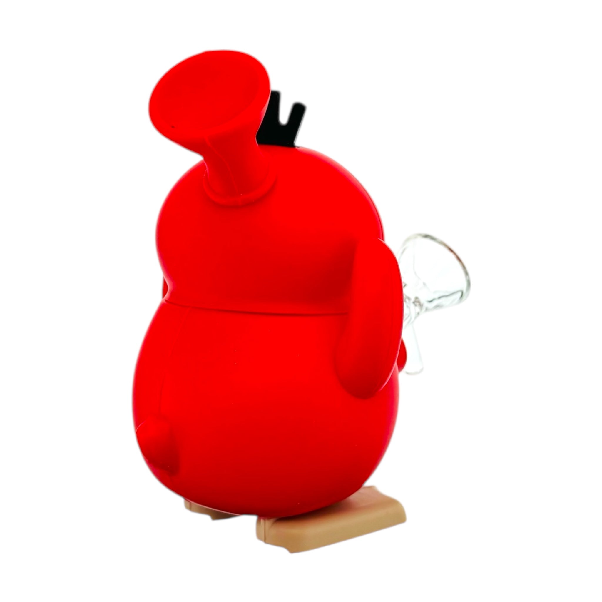 Red Sigh Duck Silicone Rubber Bong