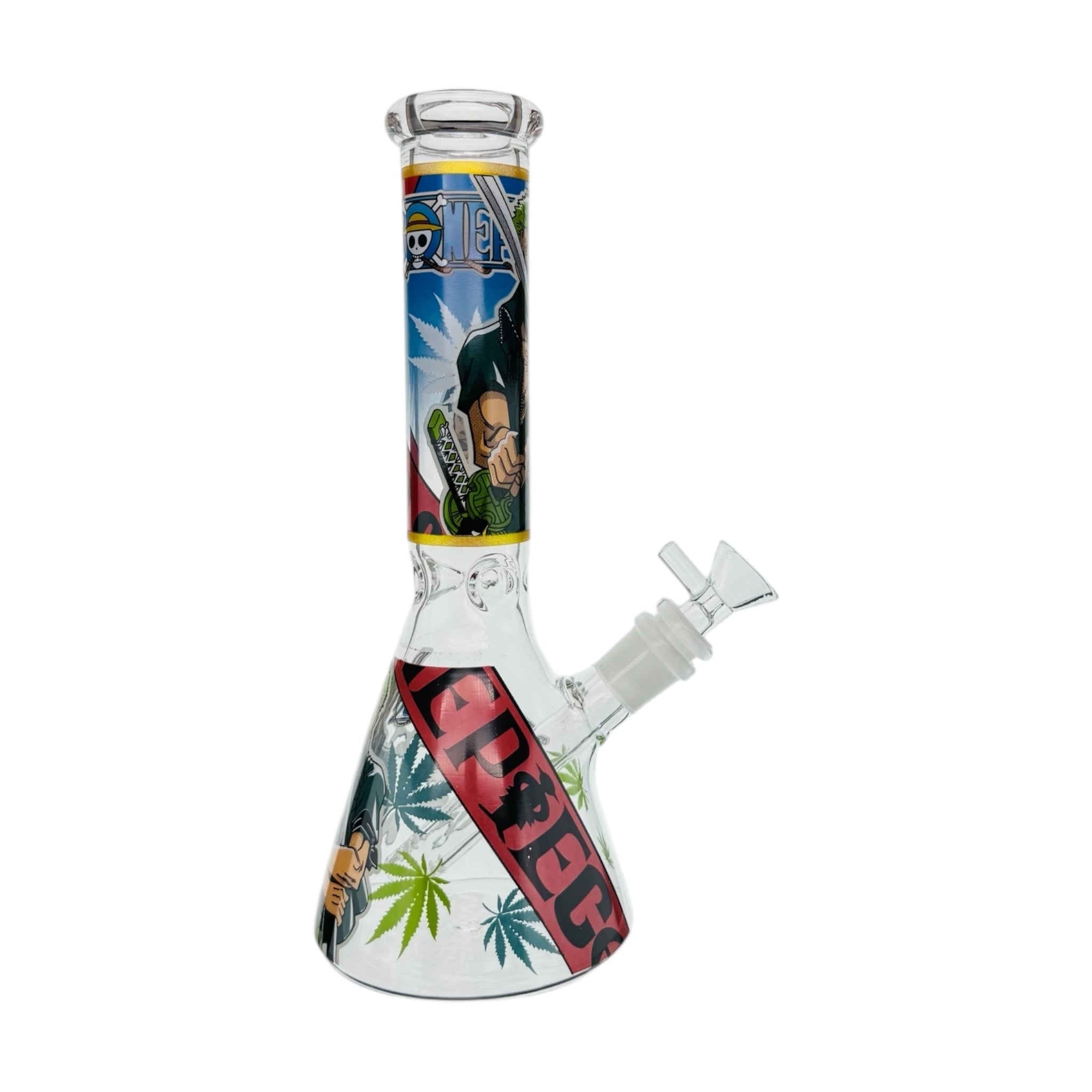 Nepec One Piece Anime Water Pipe Bong Featuring Man With Sword 10 Inches