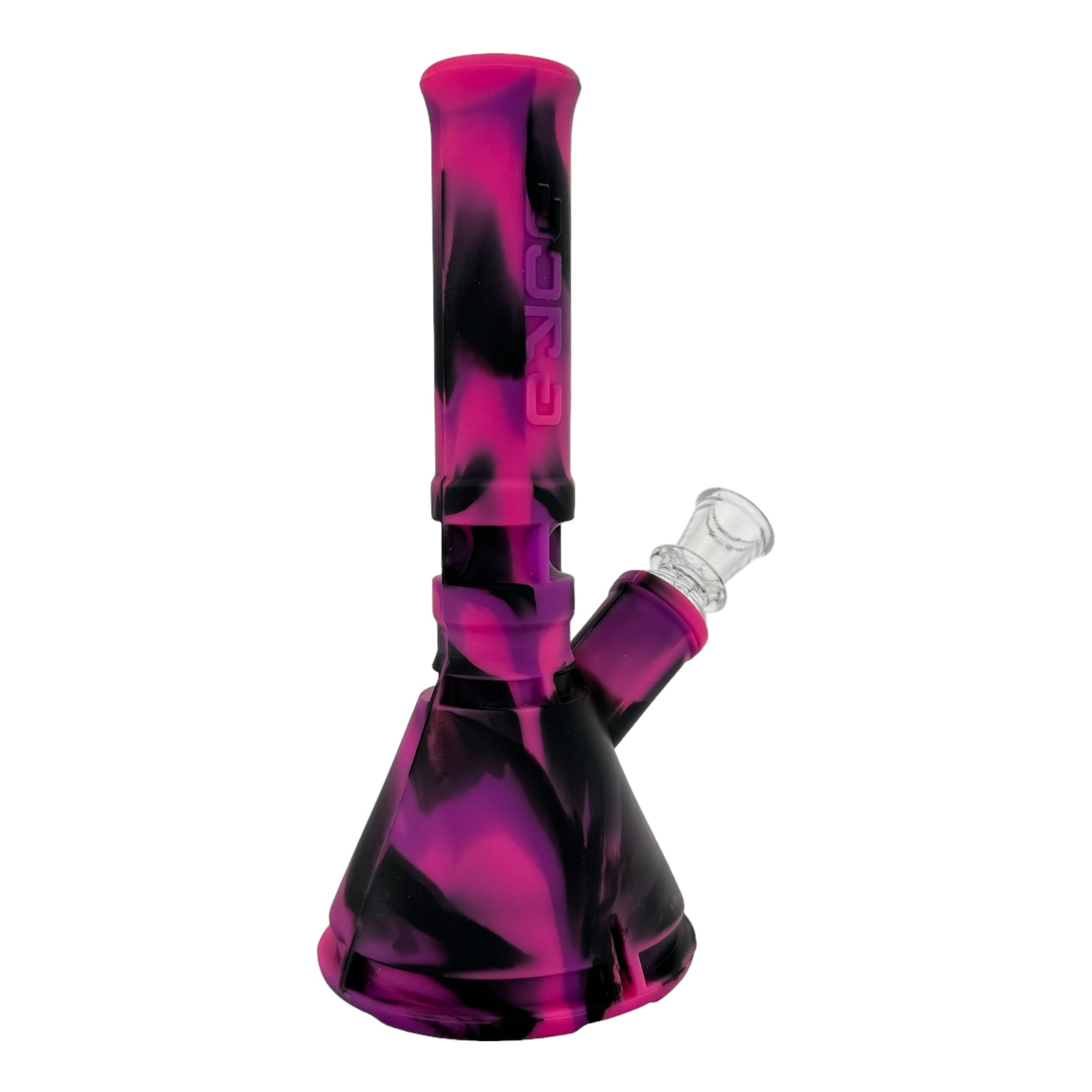 Eyce Mini Silicone Rubber Bong Pink And Black