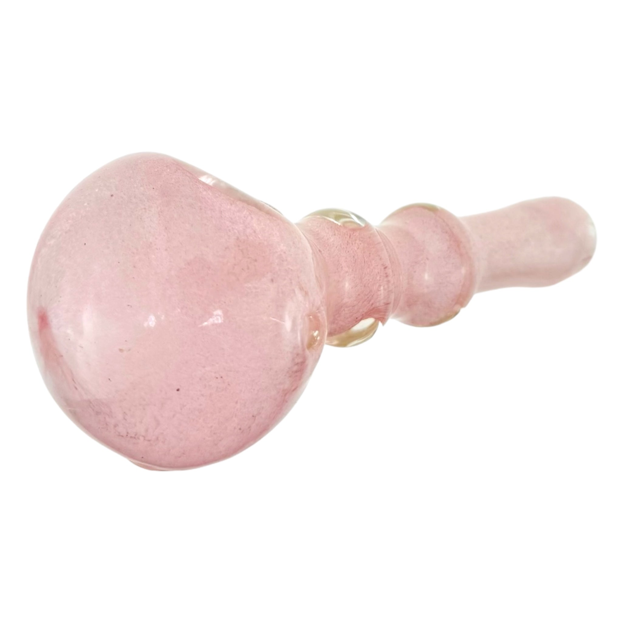 vivid pink glass smoking pipe for cannabis