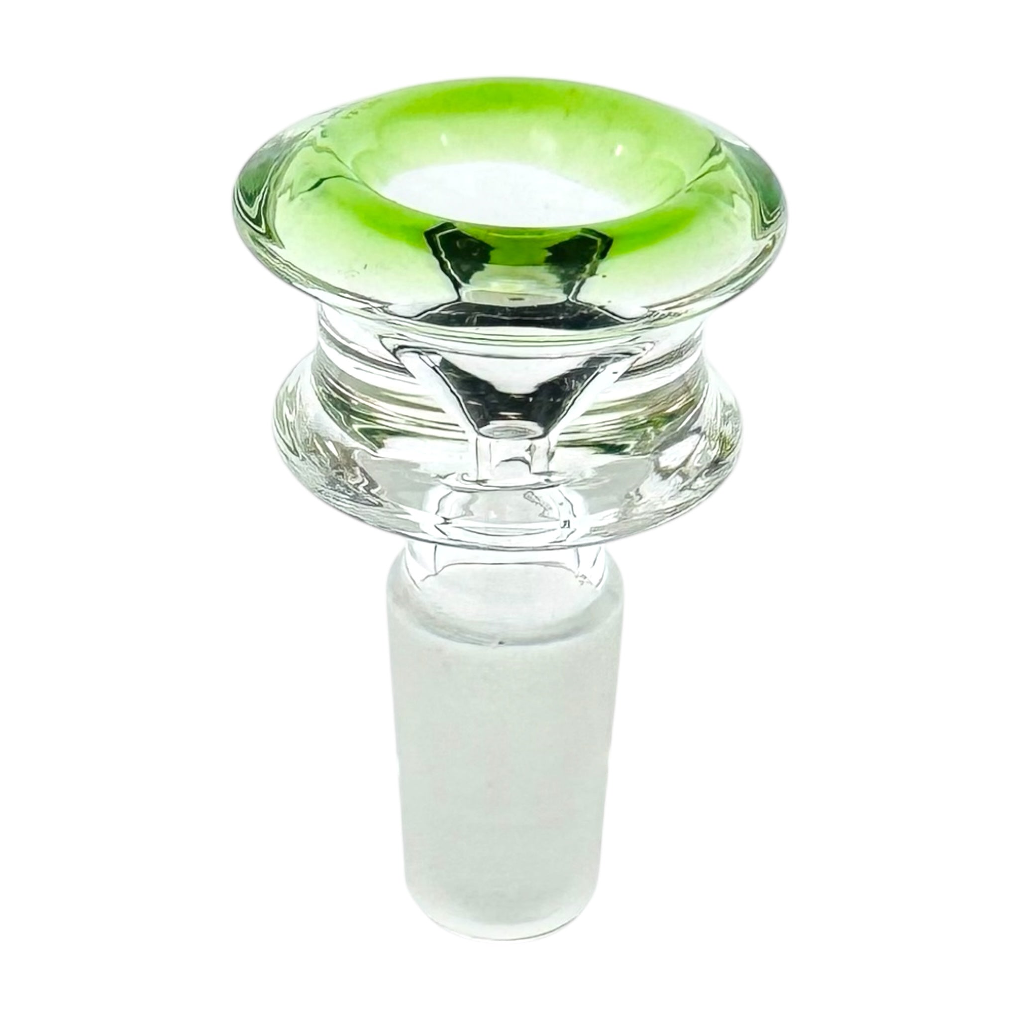 14mm Flower Bowl - Double Edge Bong Bowl Piece - Green