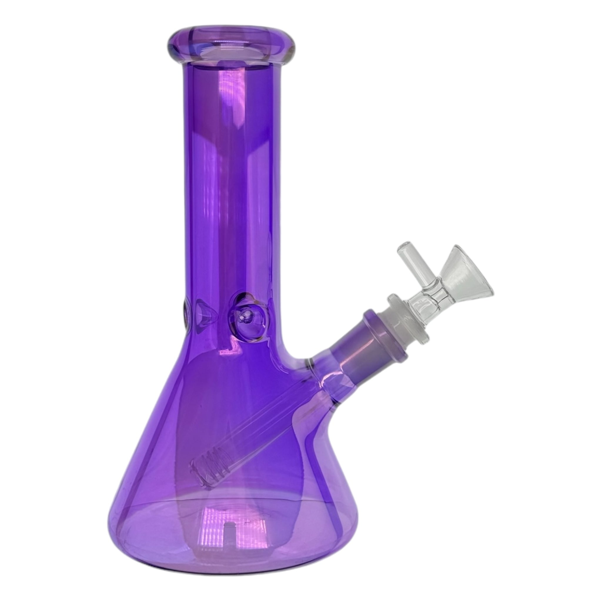 8 Inch Purple Metallic Beaker Bong