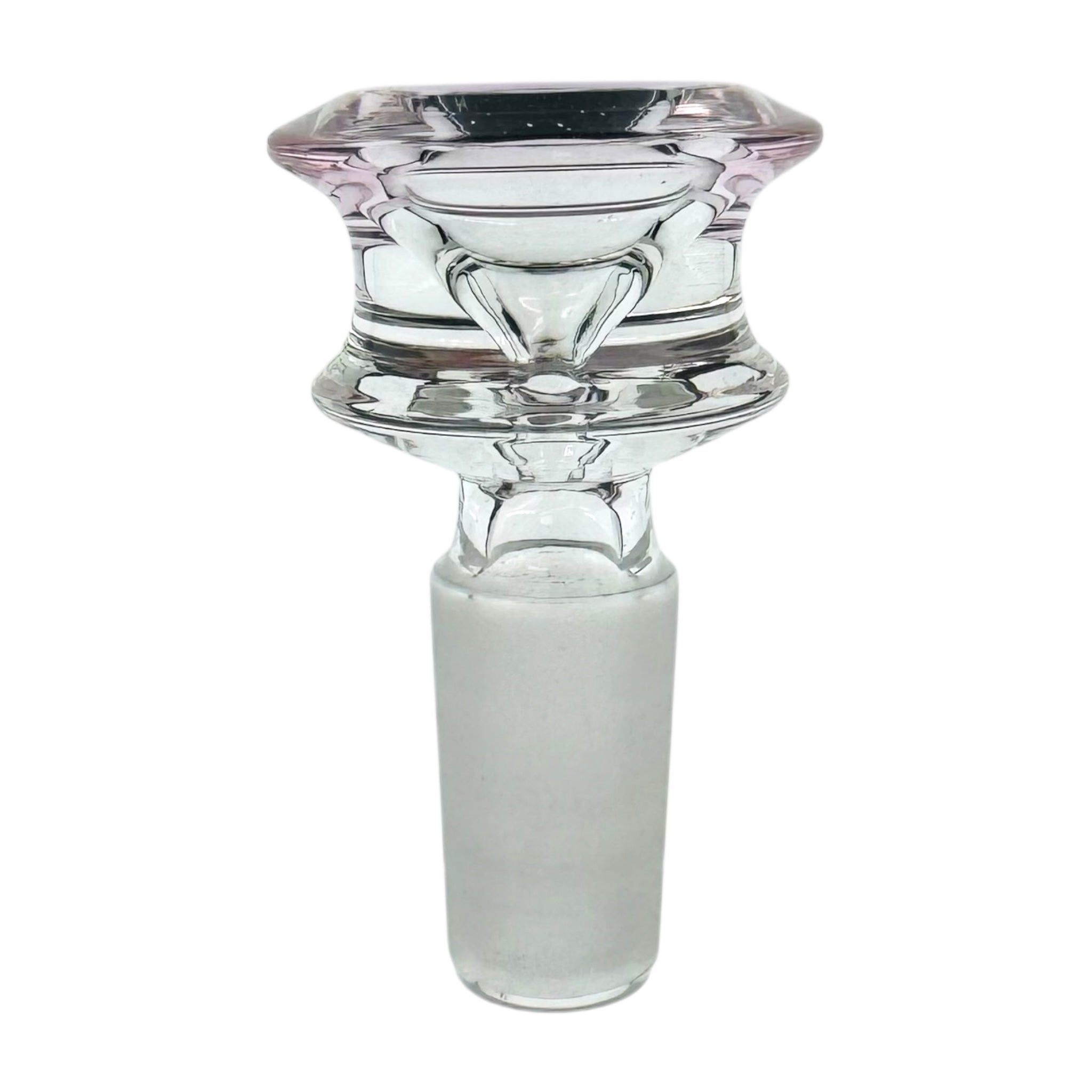 14mm Flower Bowl - Double Edge Bong Bowl Piece - Pink