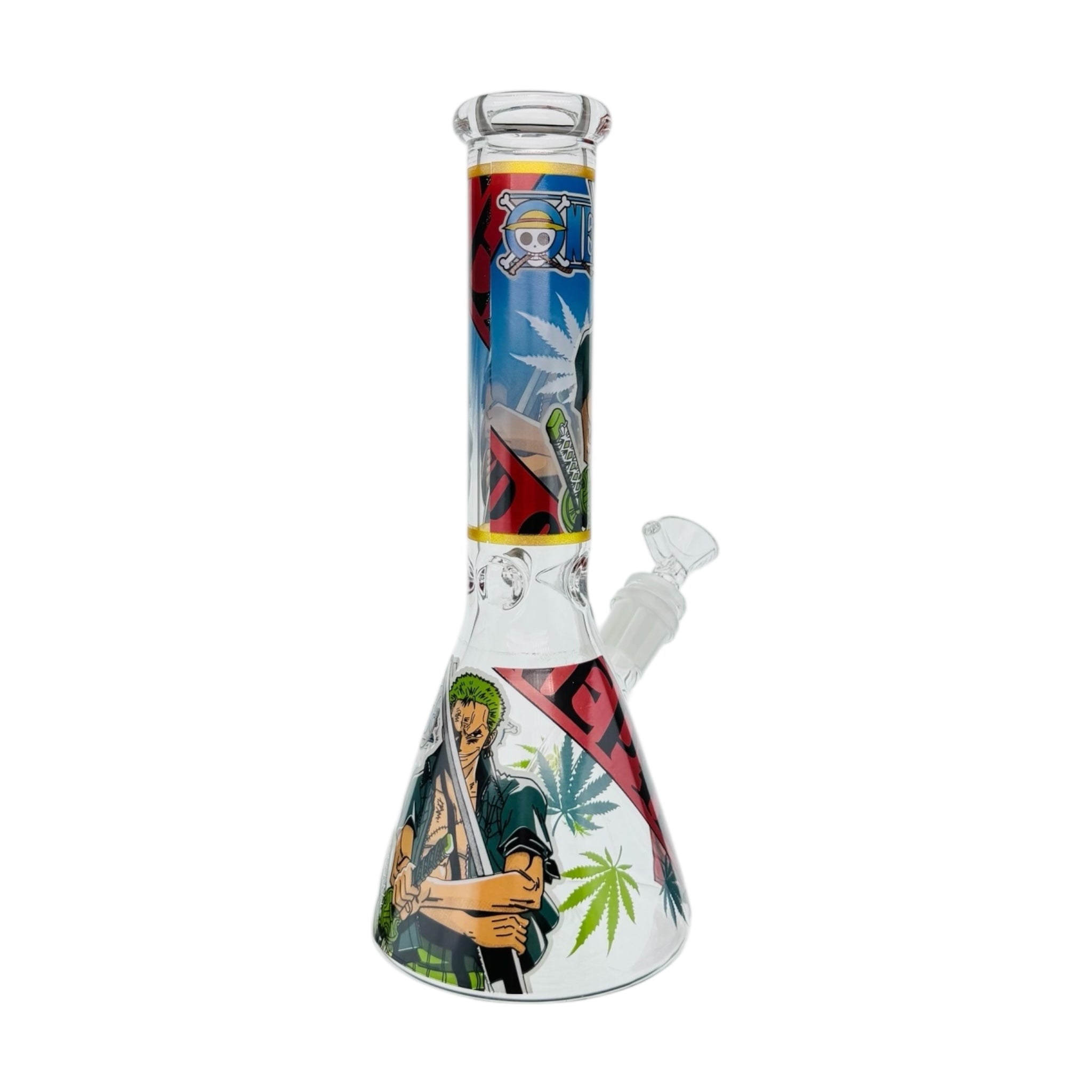 Nepec One Piece Anime Water Pipe Bong Featuring Man With Sword 10 Inches