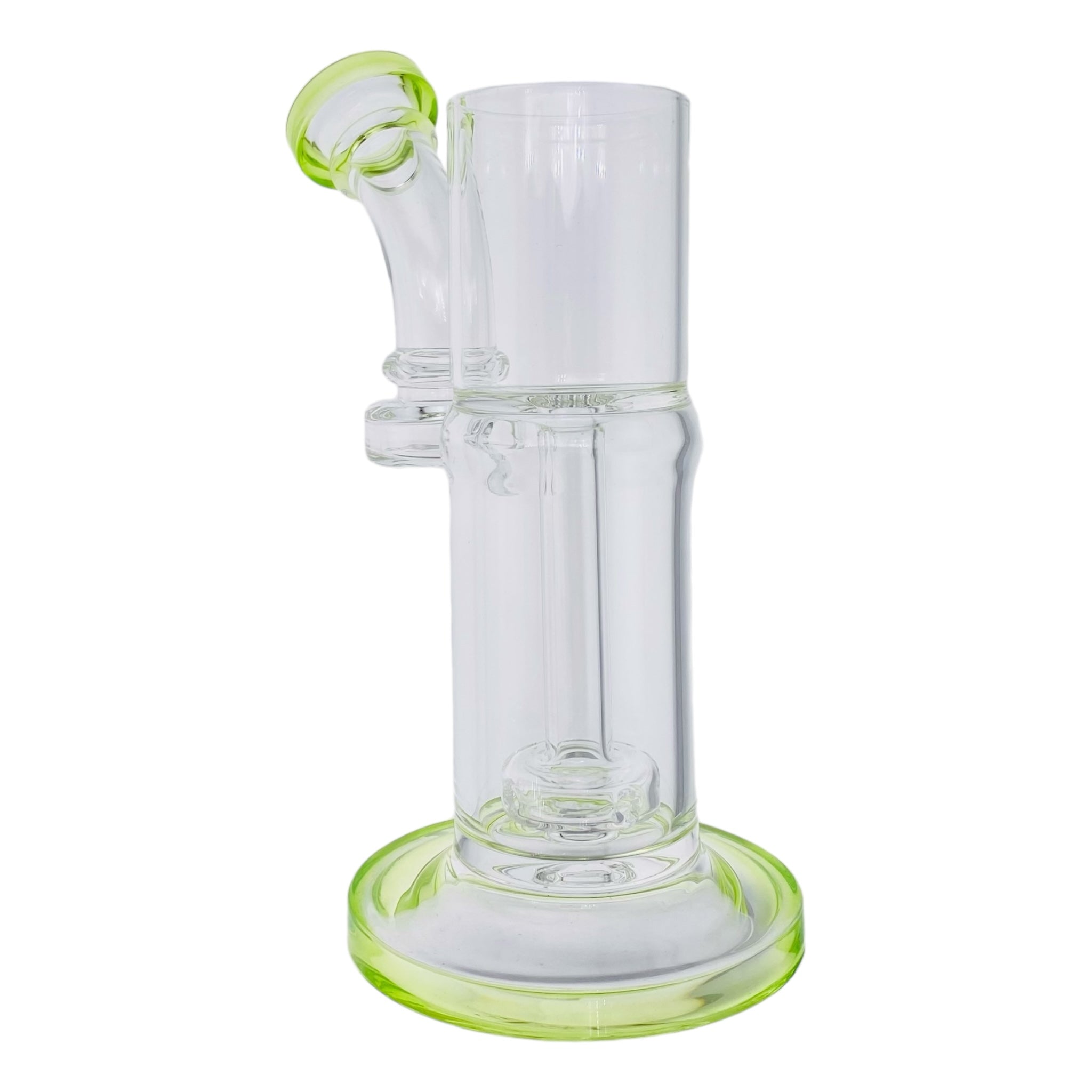 puffco proxy glass bong with green accents for sale
