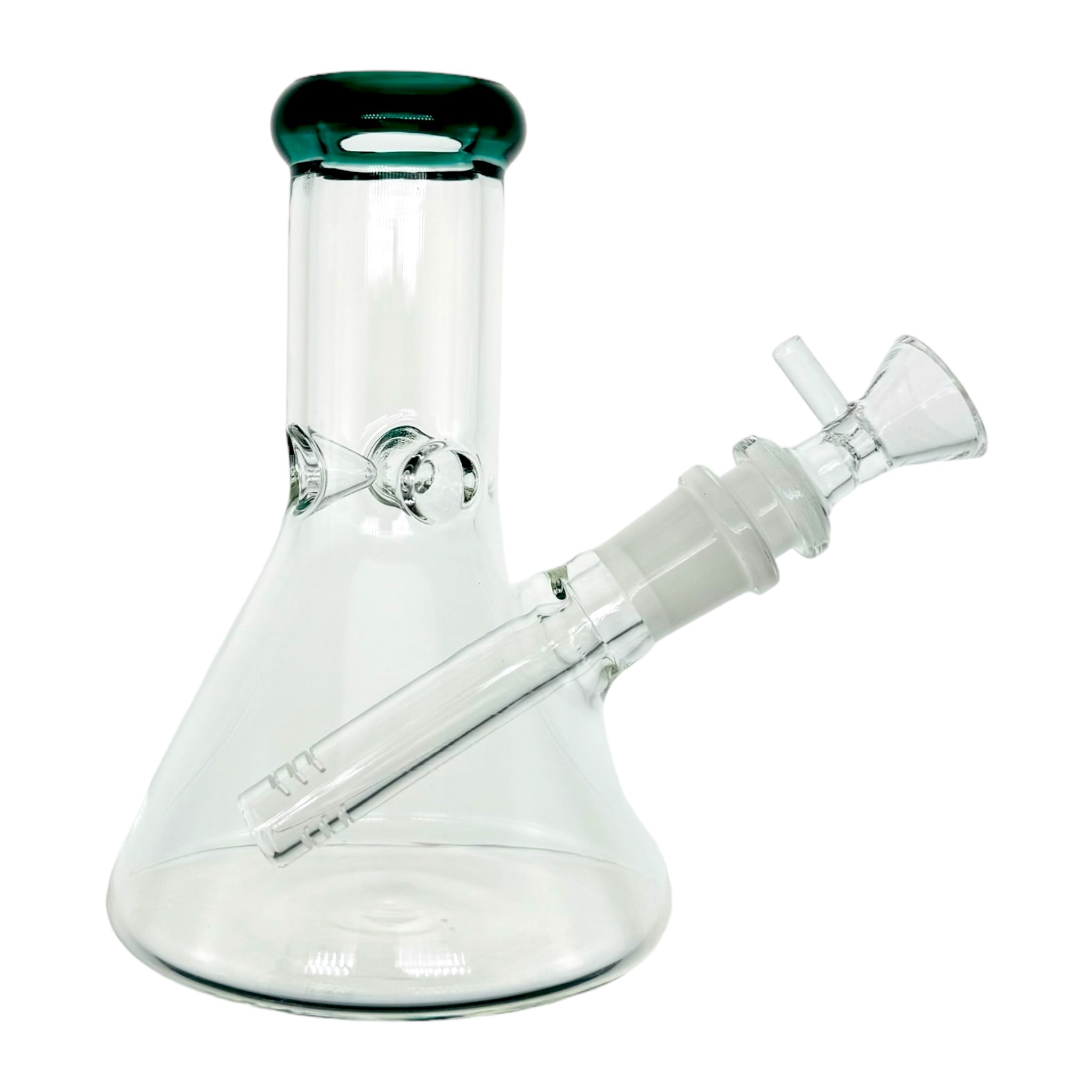 cute mini clear glass beaker bong 6 inches tall