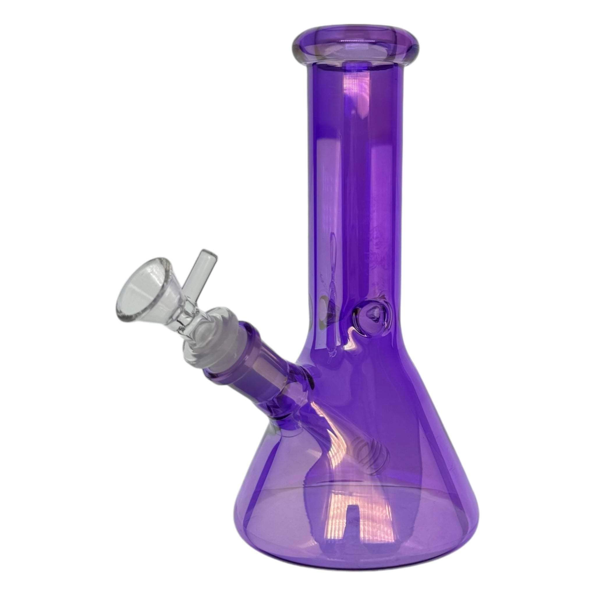 8 Inch Purple Metallic Beaker Bong