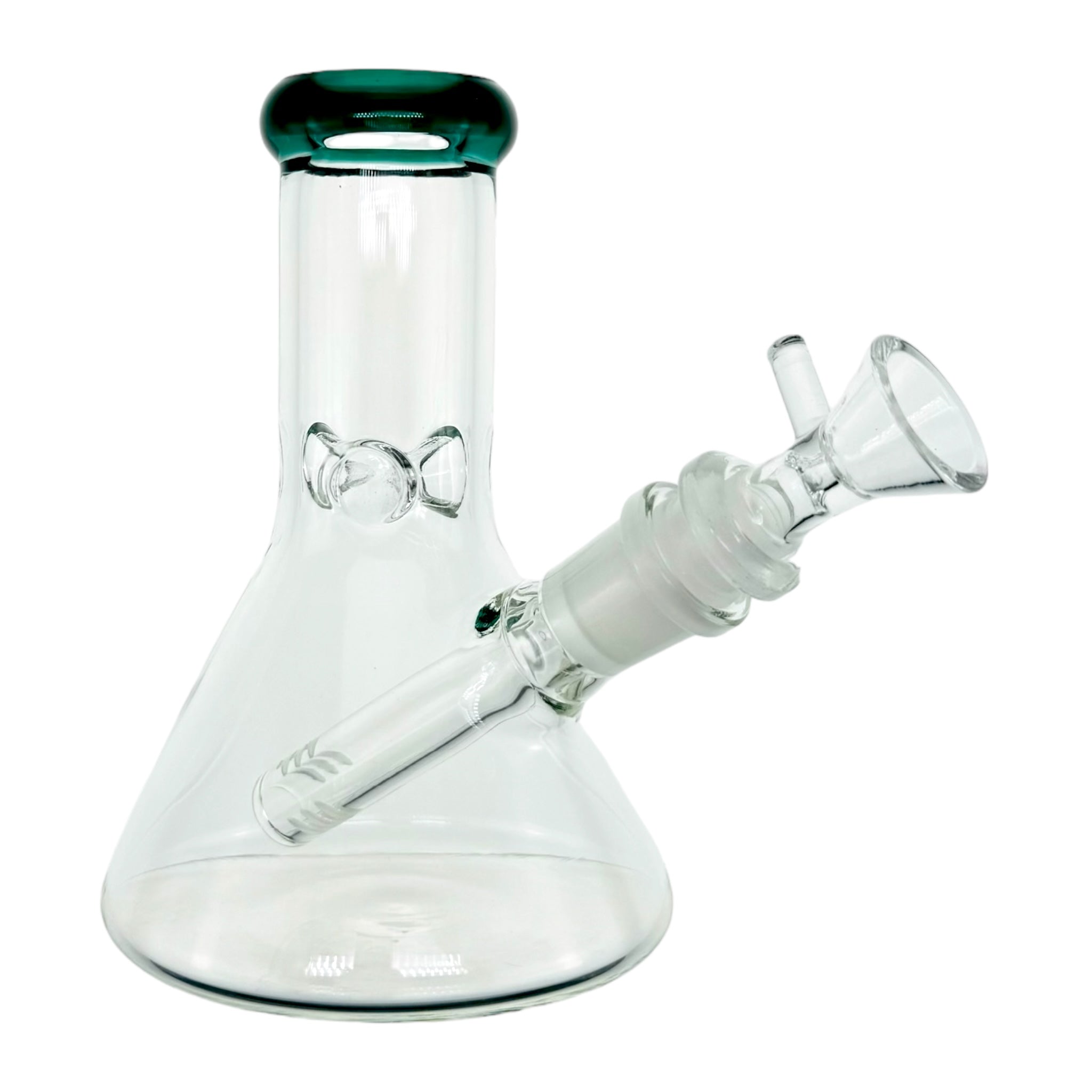 cute mini clear glass beaker bong 6 inches tall