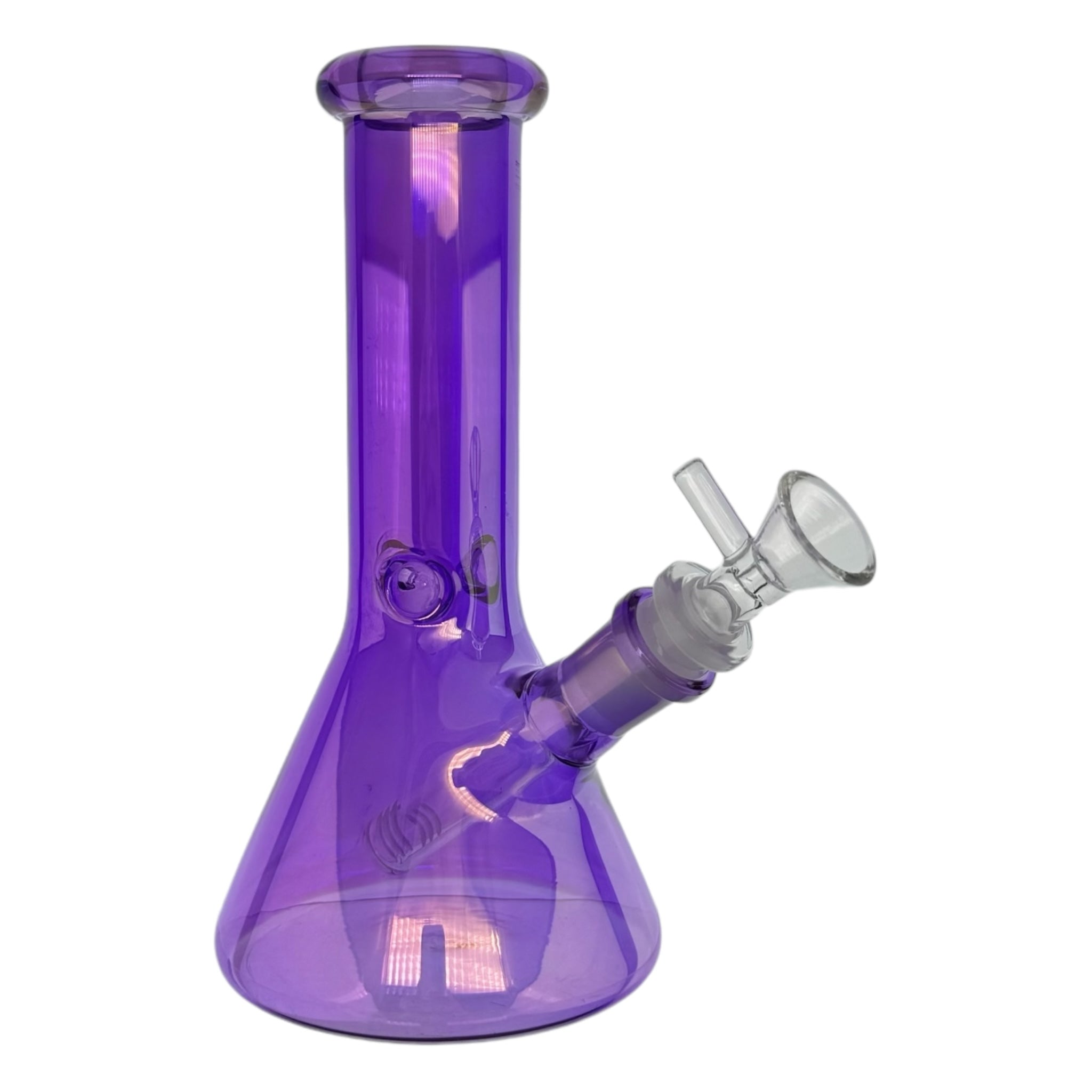 8 Inch Purple Metallic Beaker Bong