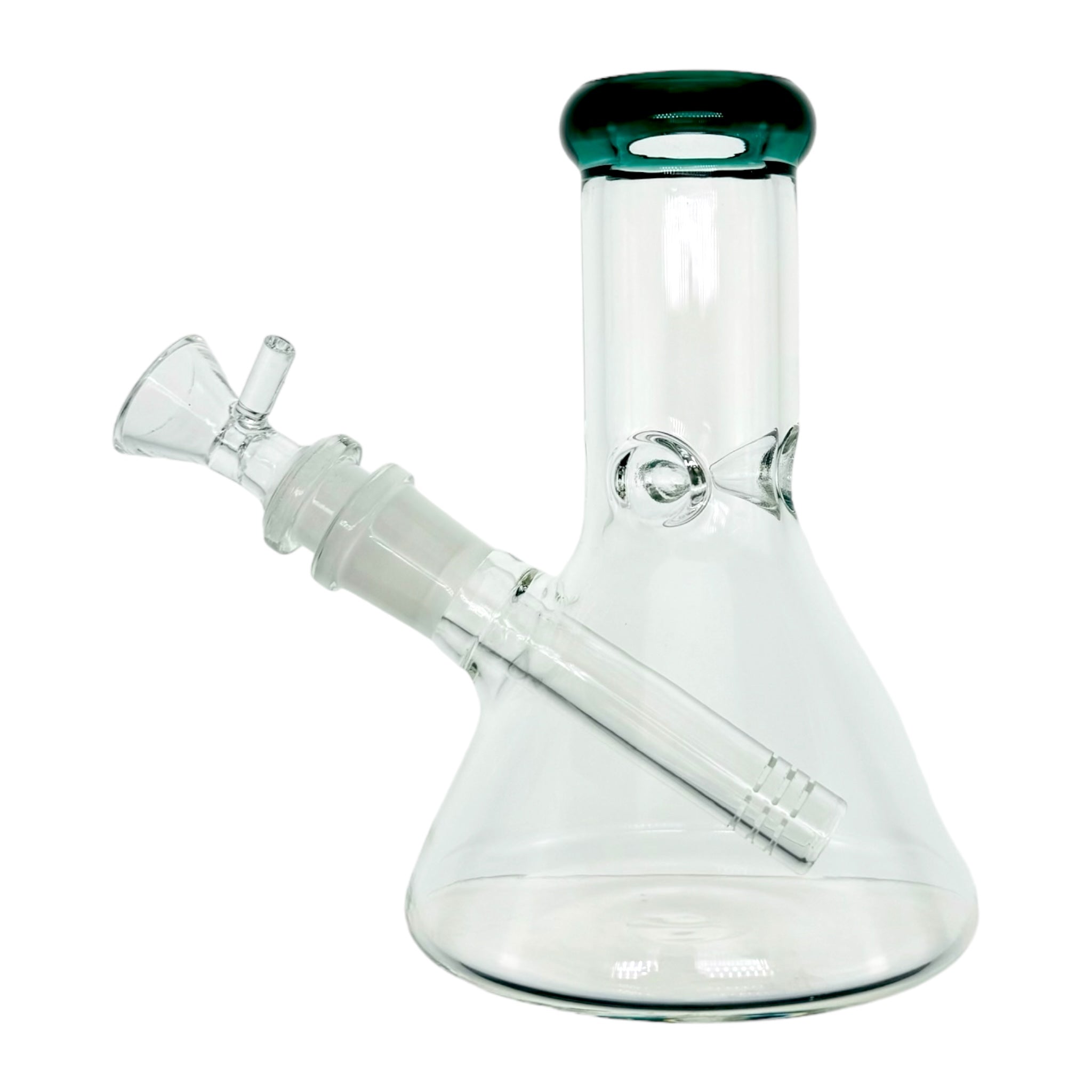 cute mini clear glass beaker bong 6 inches tall