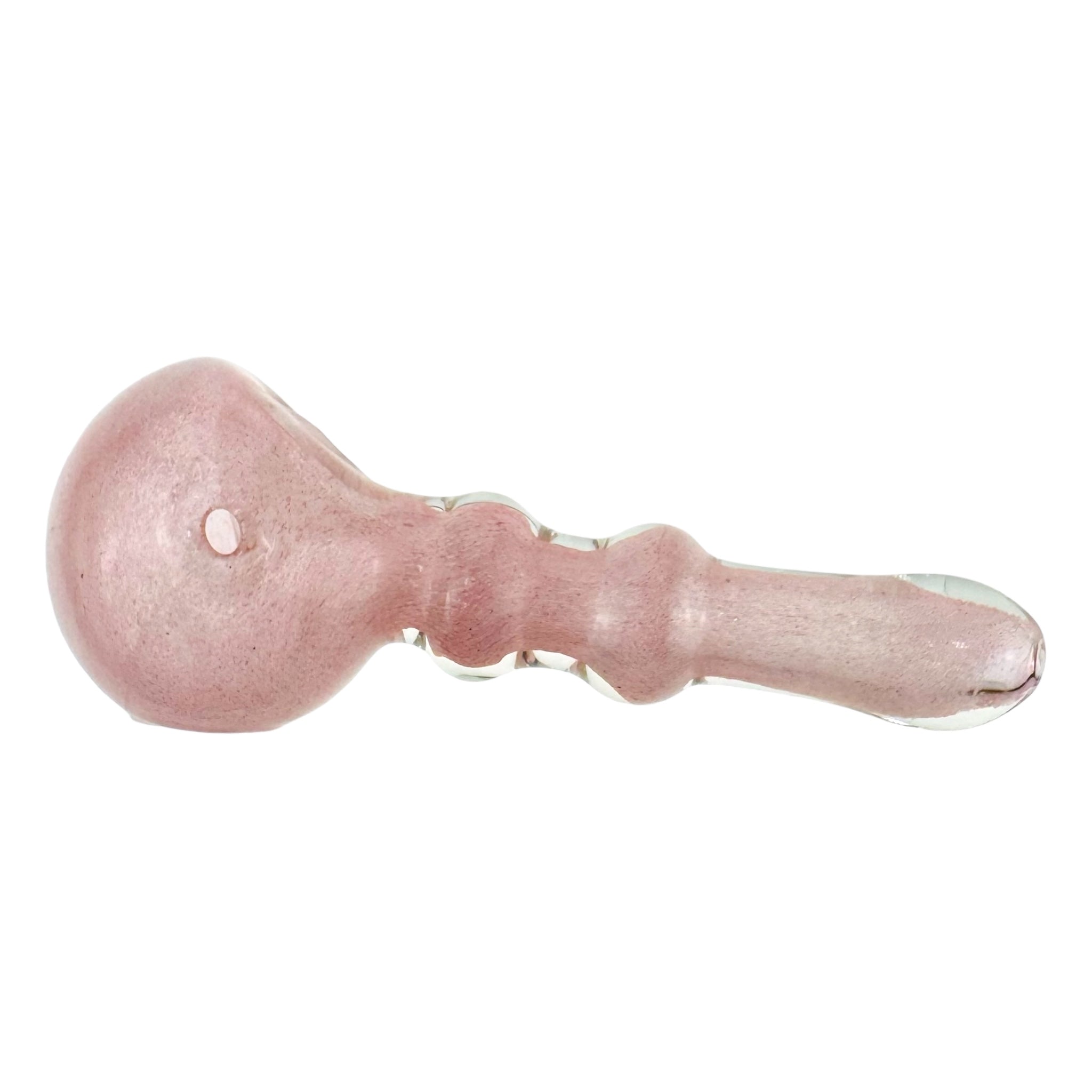 vivid pink glass smoking pipe for cannabis