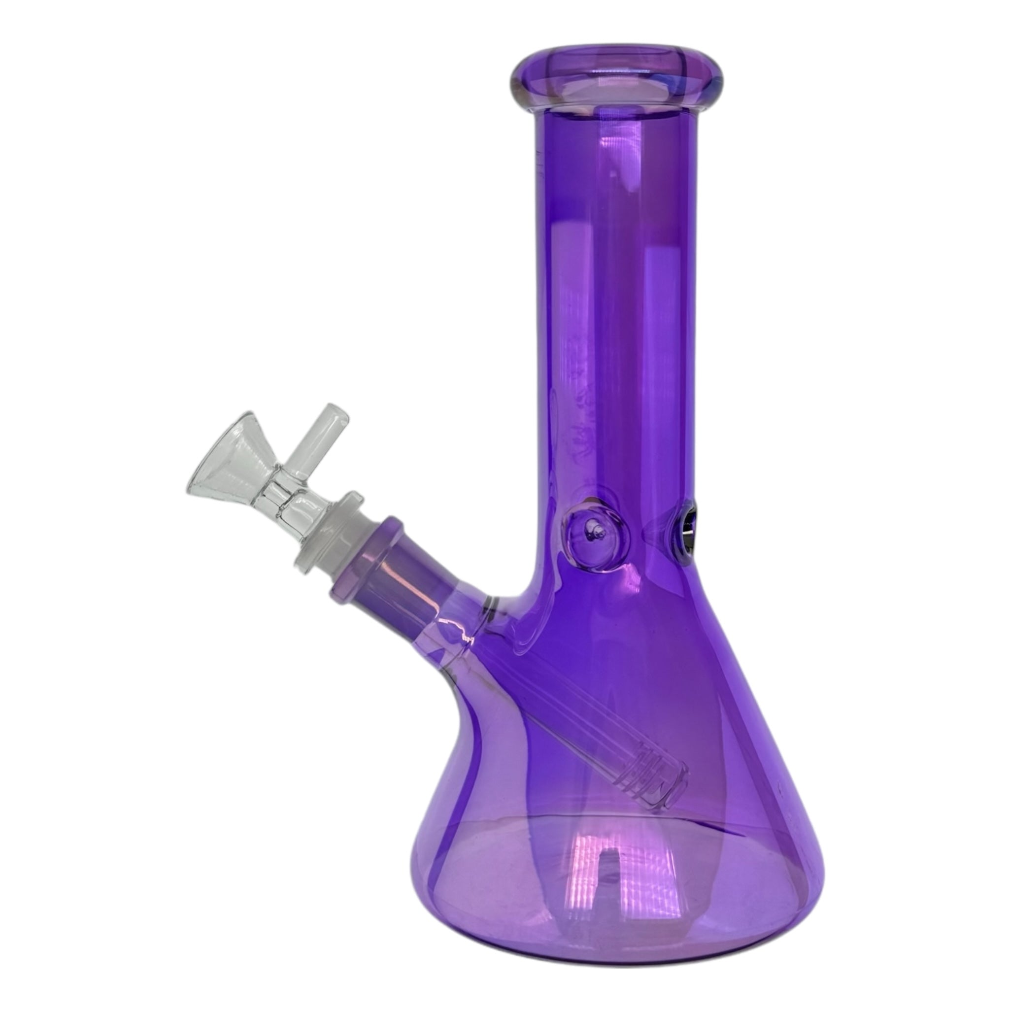 8 Inch Purple Metallic Beaker Bong