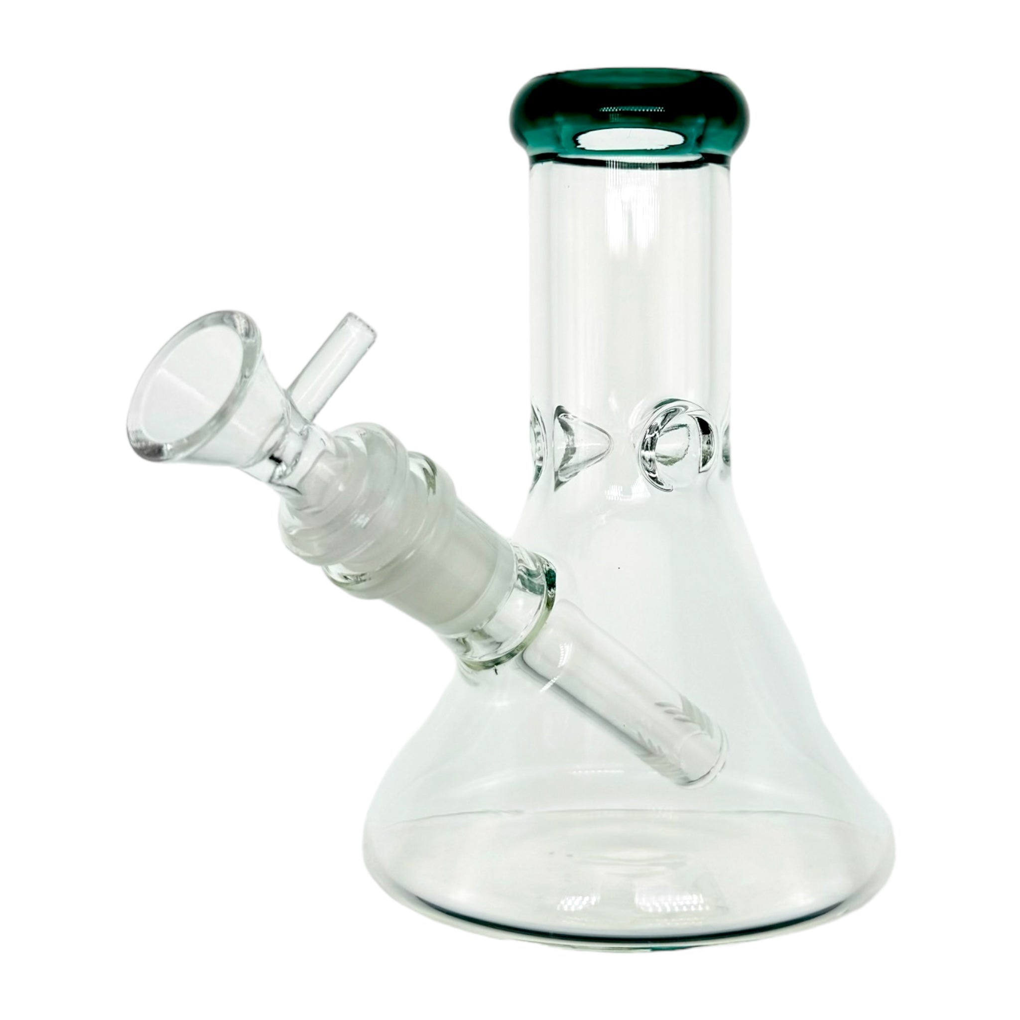 cute mini clear glass beaker bong 6 inches tall