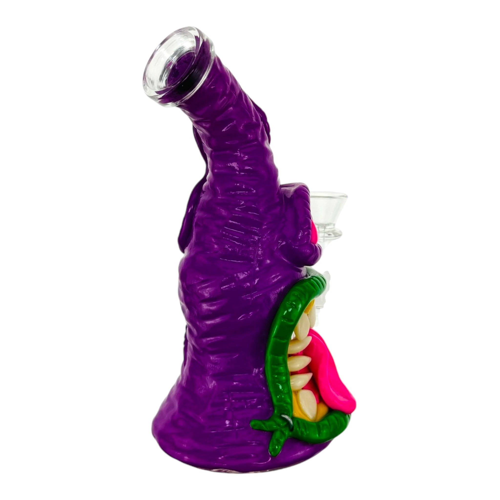 cute bong with purple cyclops monster bong