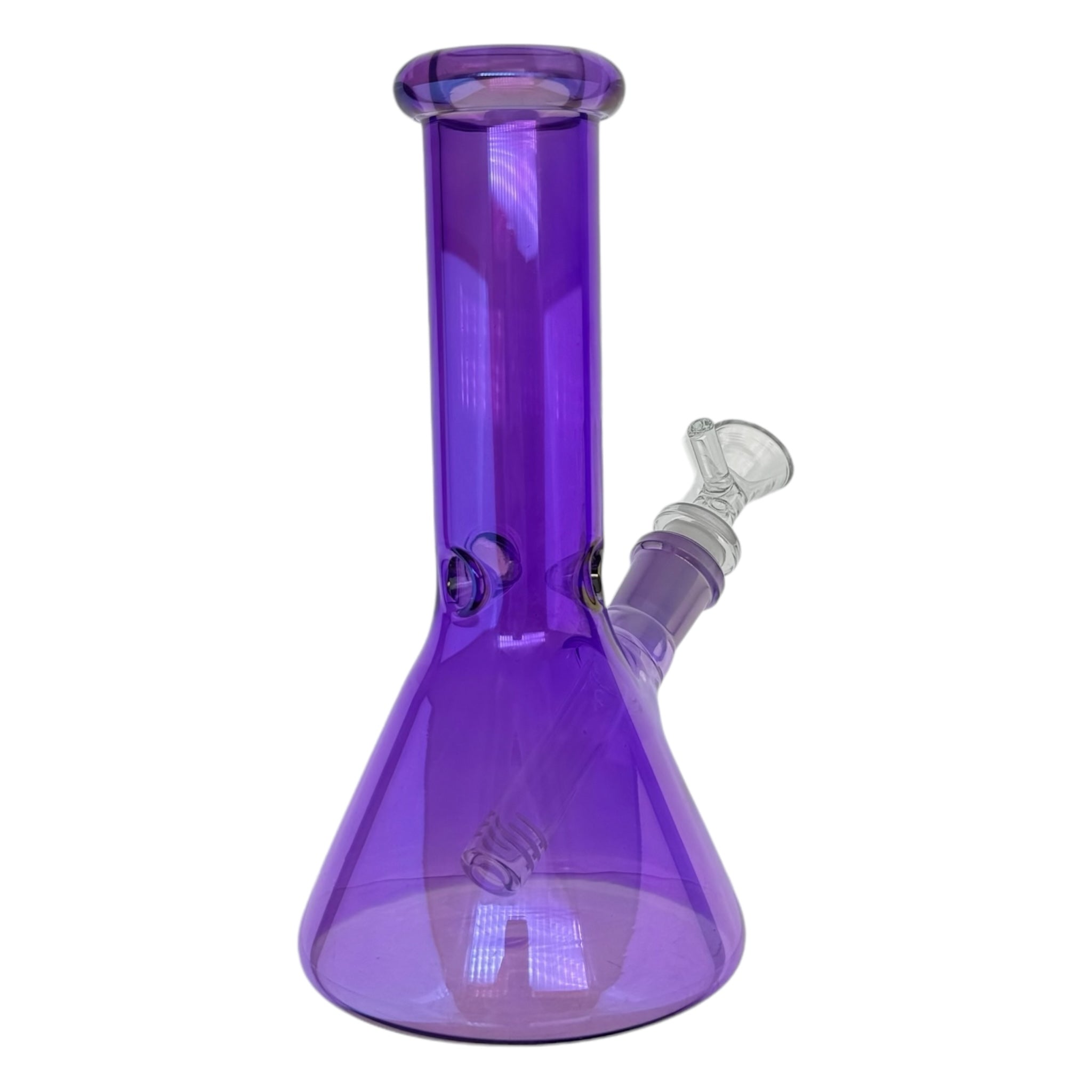 8 Inch Purple Metallic Beaker Bong