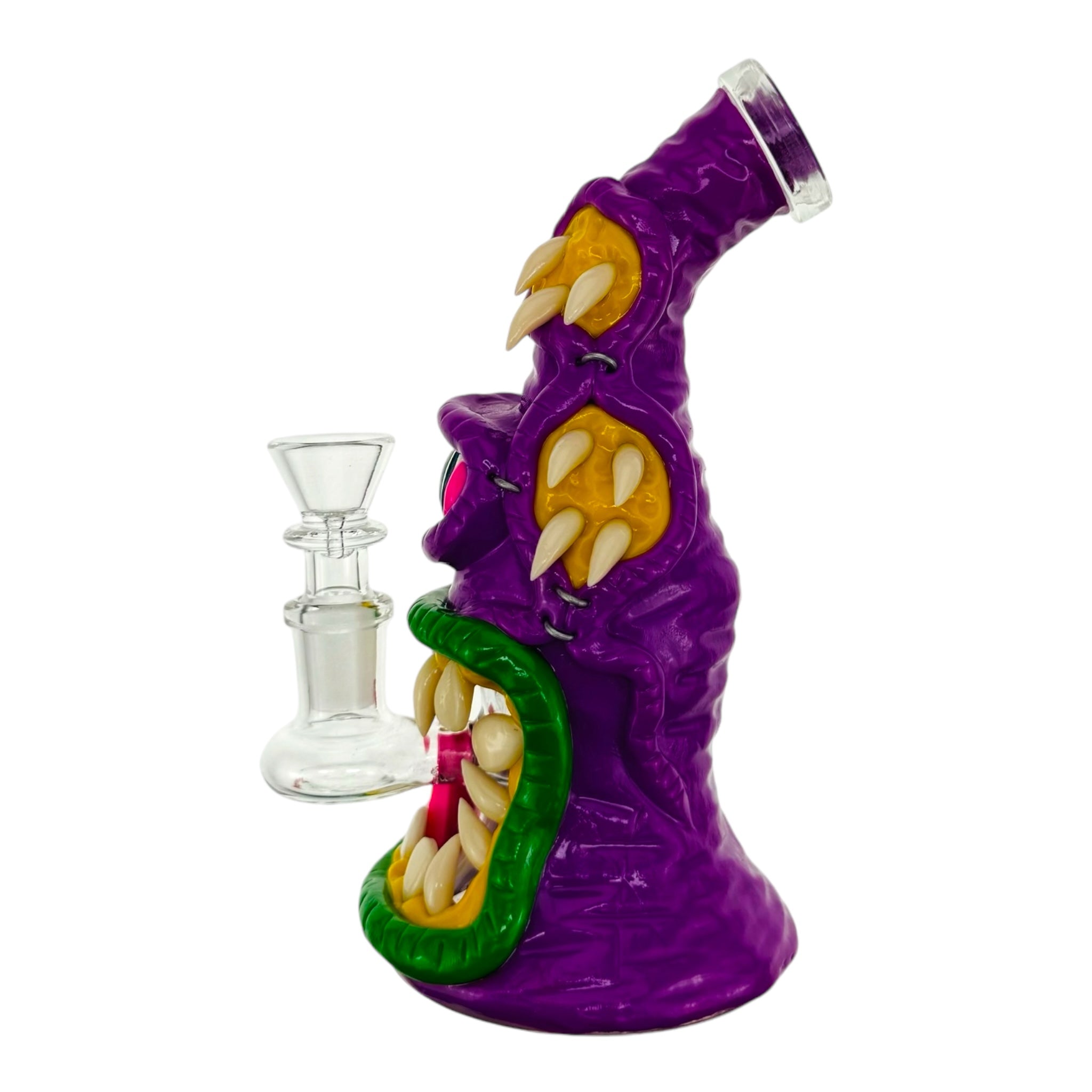 cute bong with purple cyclops monster bong