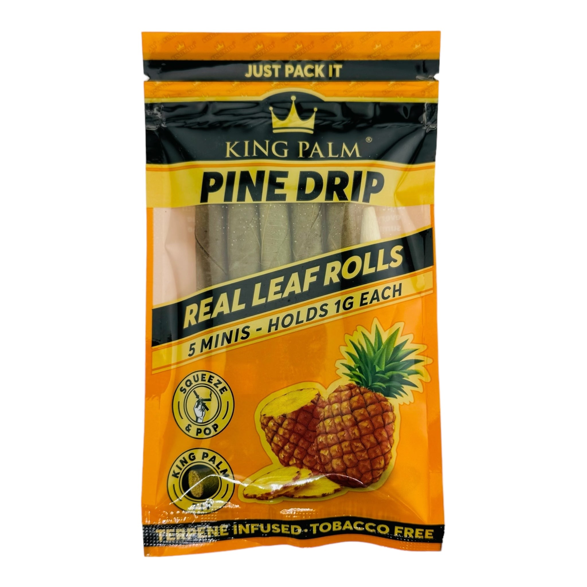 King Palm Pine Drip 5ct Mini Size blunt wrap cones for sale