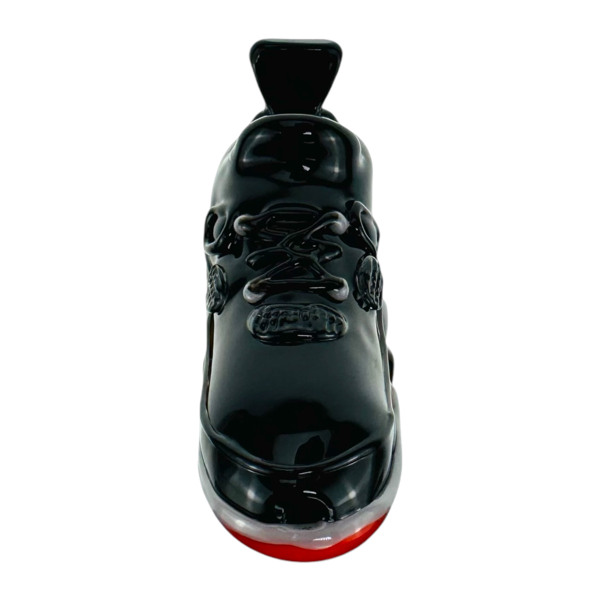 Retro Highz Glass Shoe Hand Pipe Black