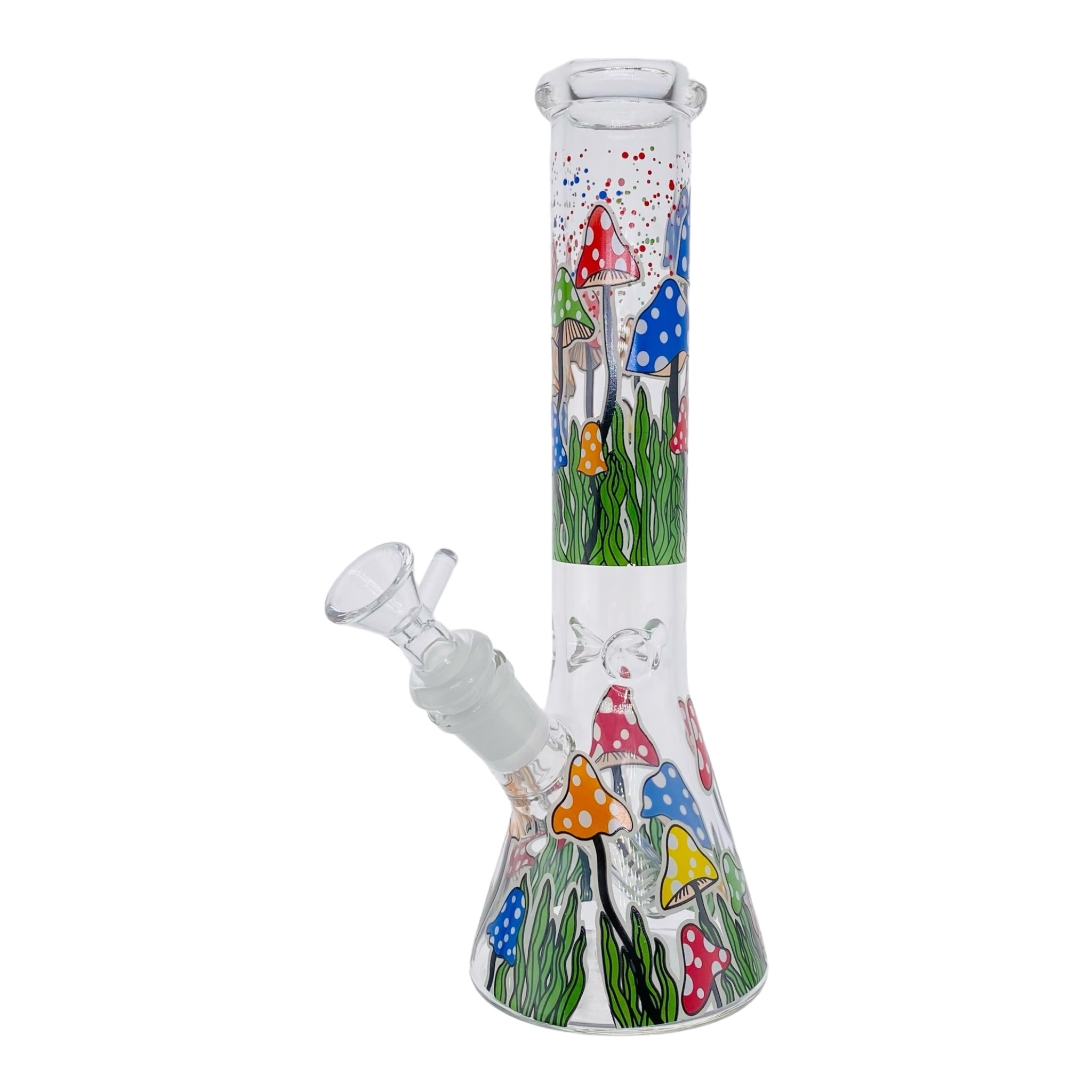 cute Colorful Magical Mushroom Beaker Bong 10 Inches for sale free shipping