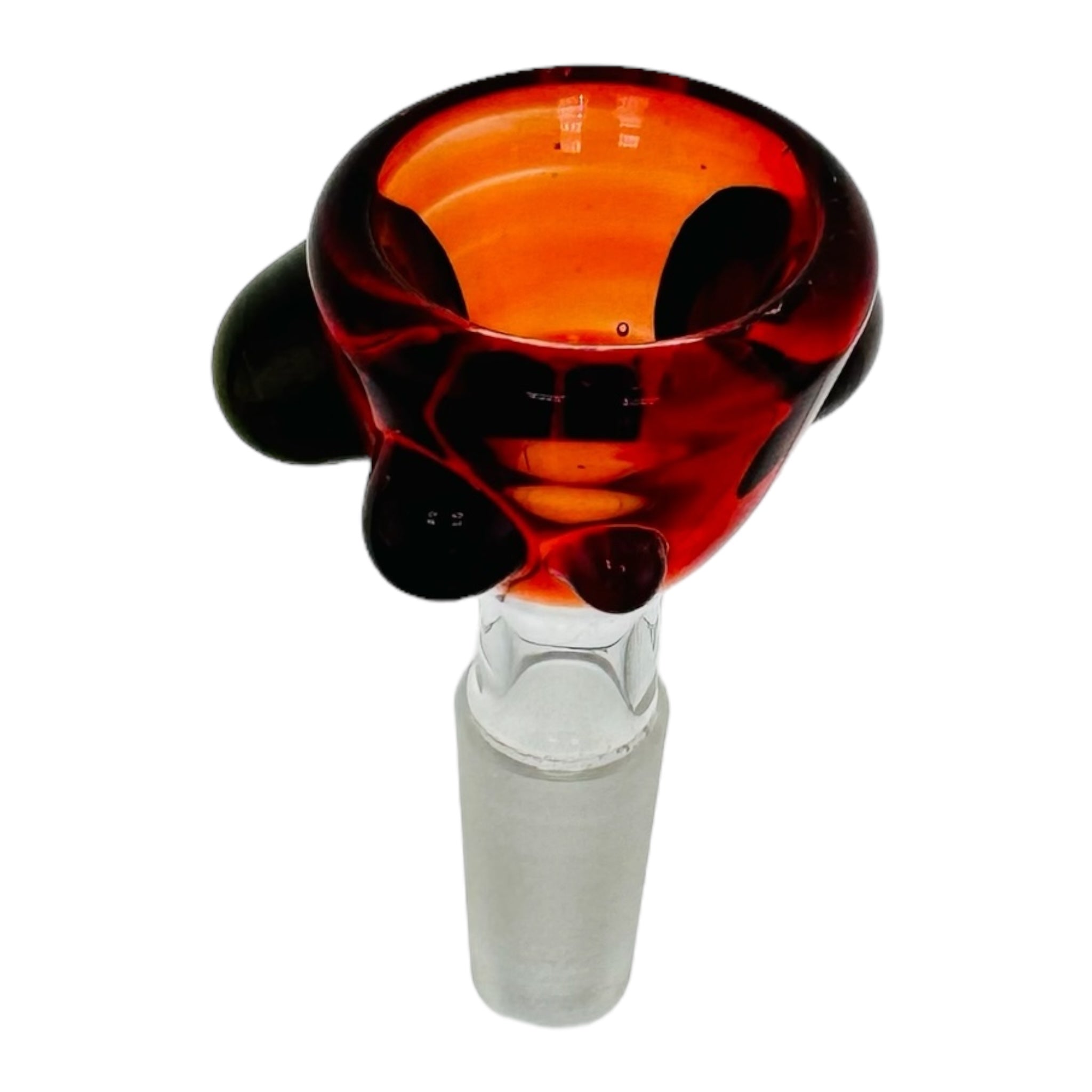 Arko Glass 10mm Flower Bowl Red Bowl With Alientech Dots