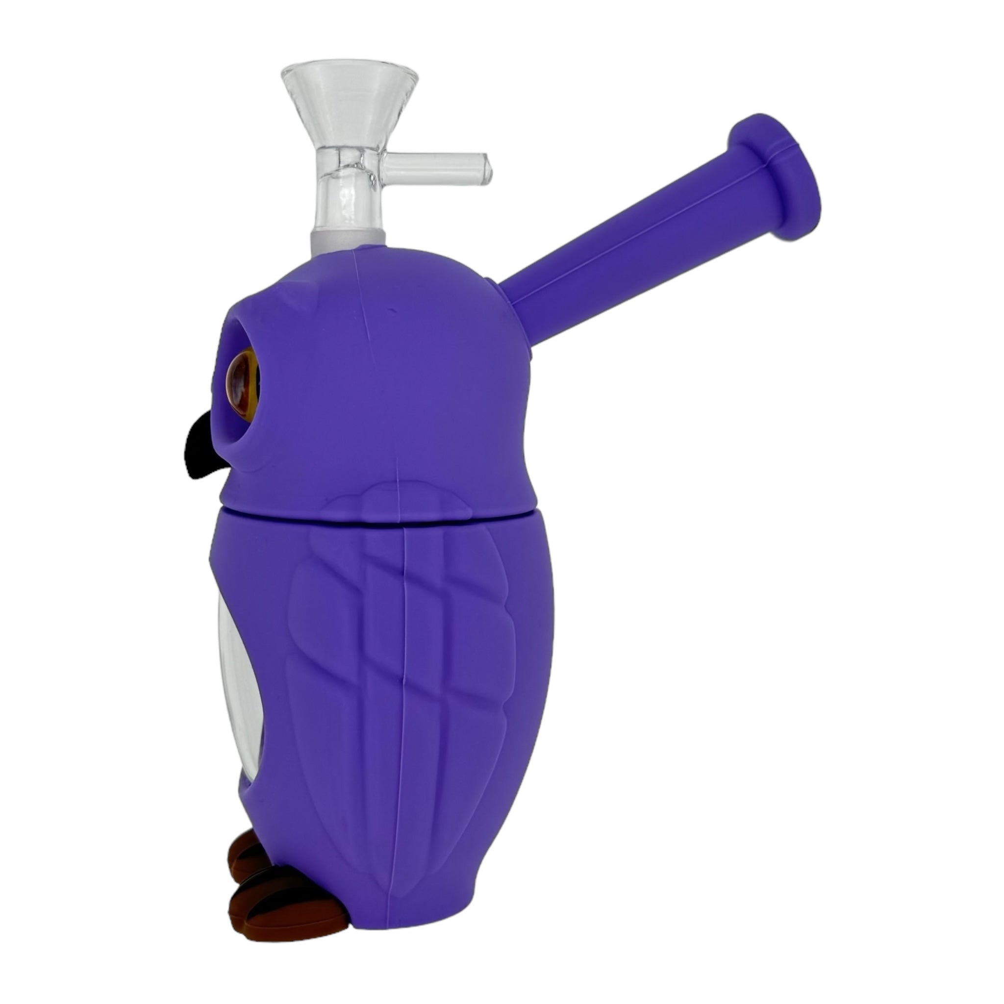 Purple Owl Silicone Rubber Bong