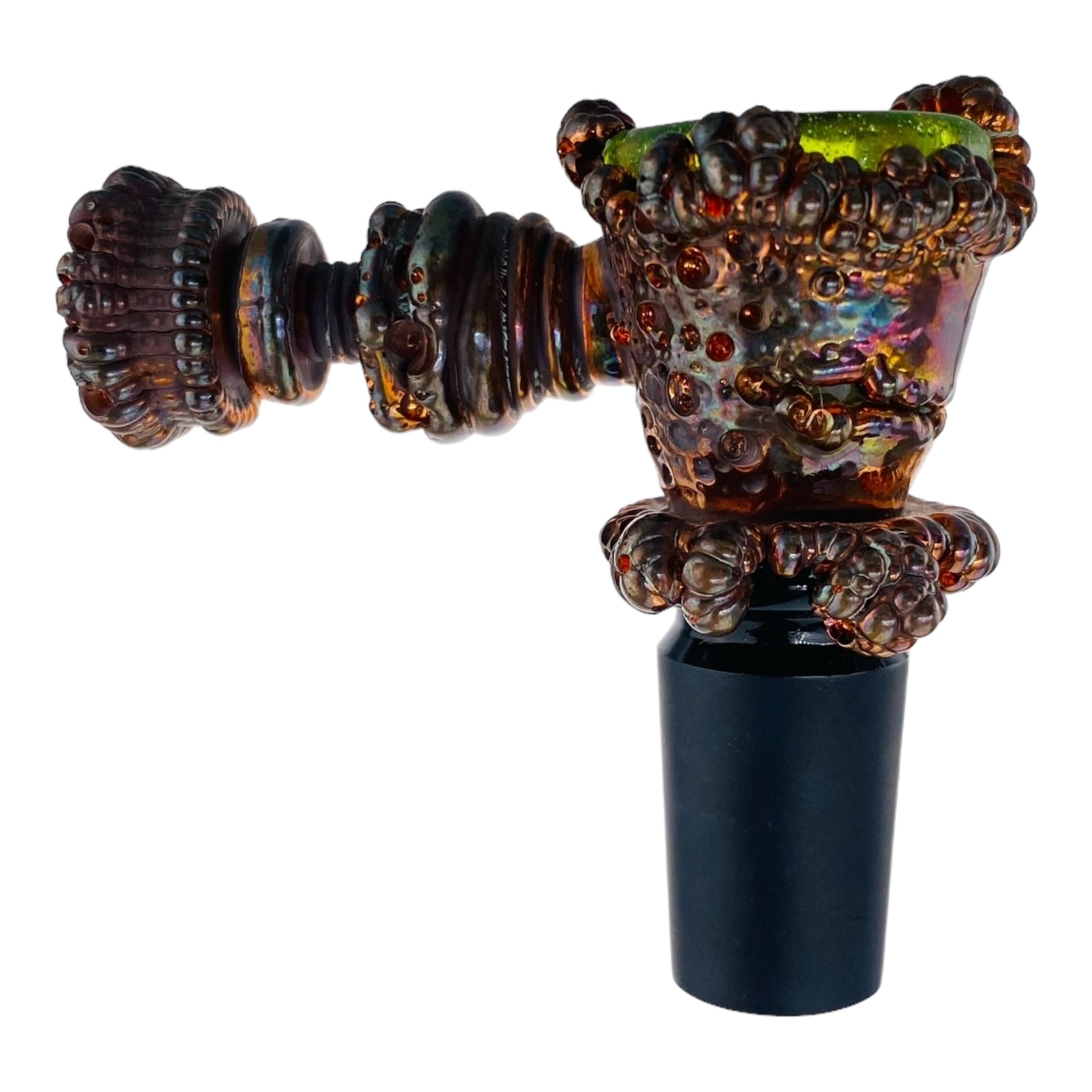 heady glass bong by Snic Barnes Glass Bong With Copper Electroforming for sale