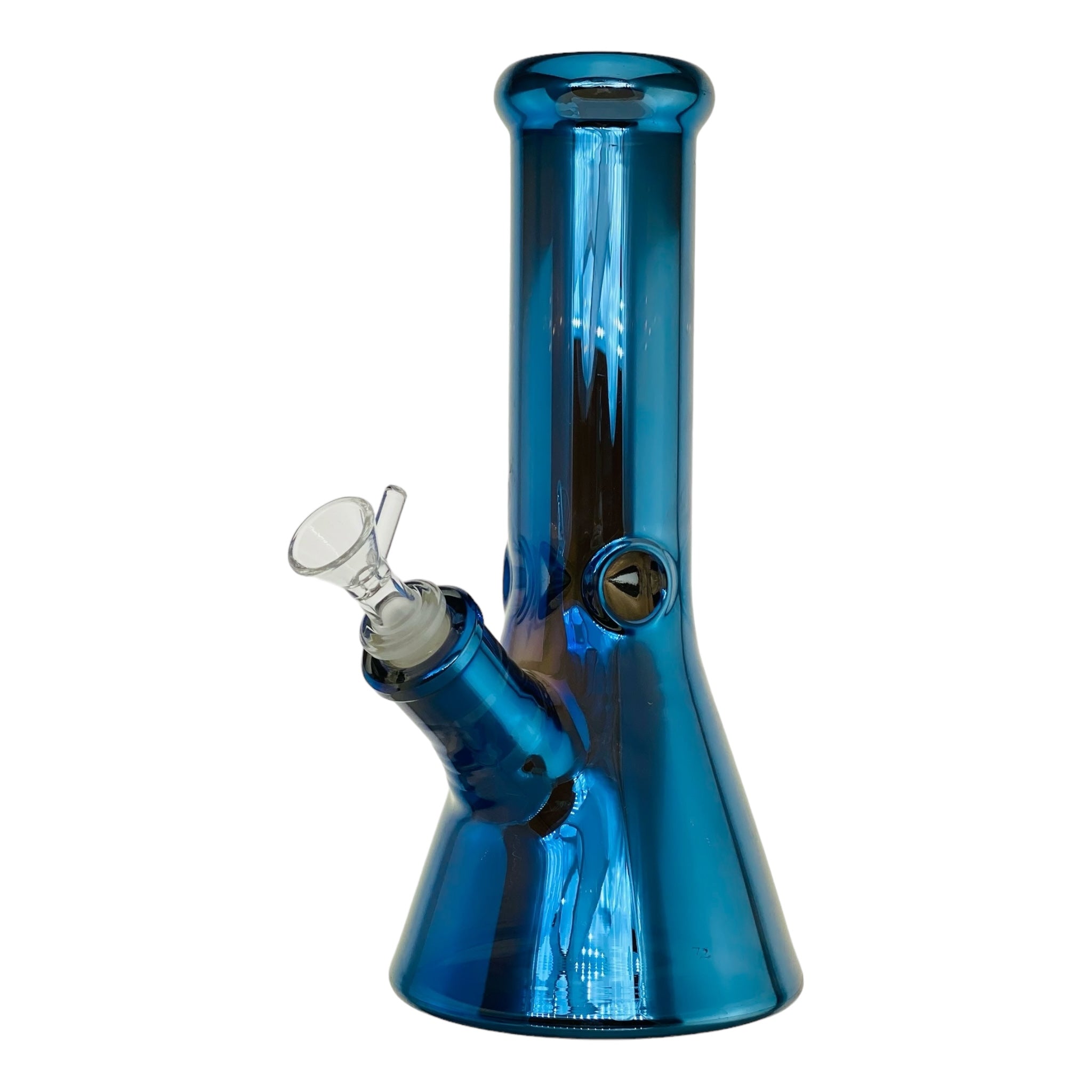 blue metallic glass water bong pipe for weed and tobacco for sale free shipping
