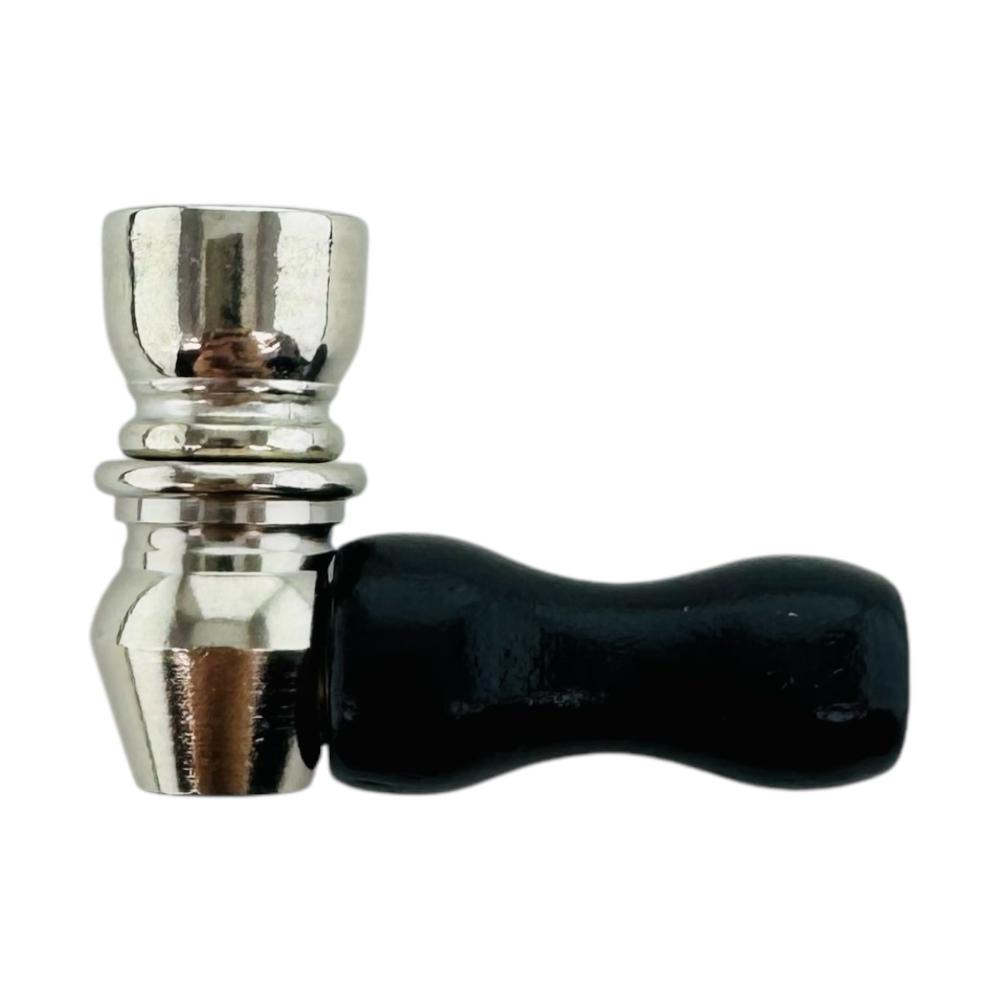 Mini One Hitter Hand Pipe With Wood Mouthpiece