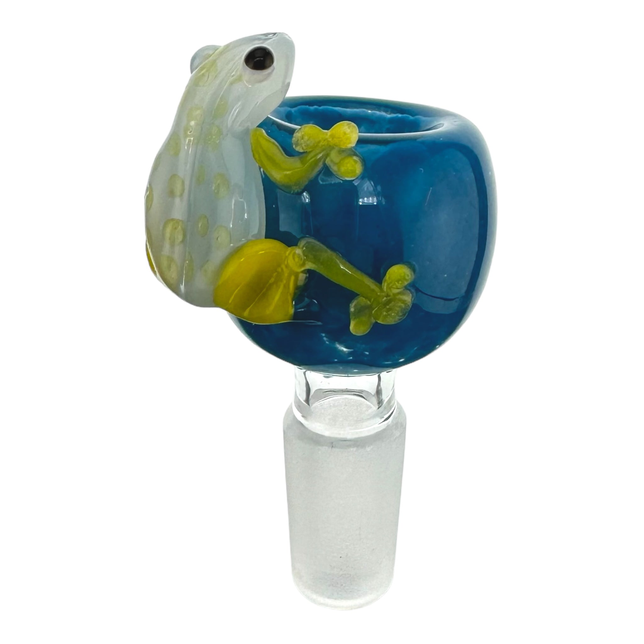 cute and girly bong bowl with small yellow frog for sale