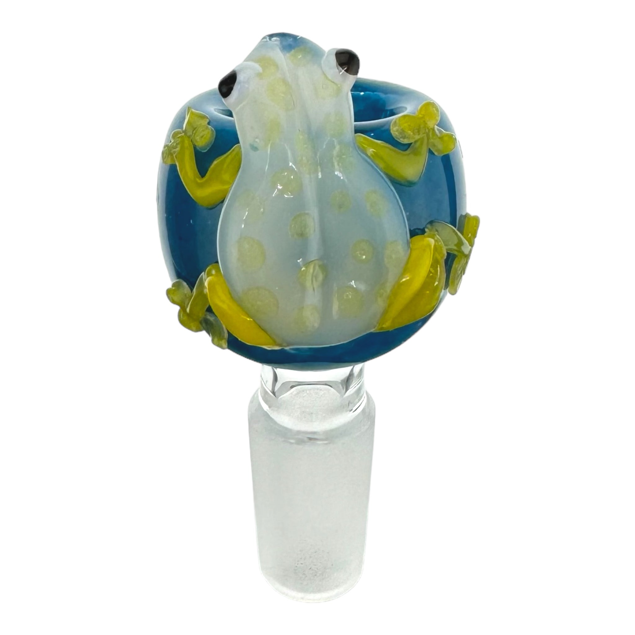 cute and girly bong bowl with small yellow frog for sale