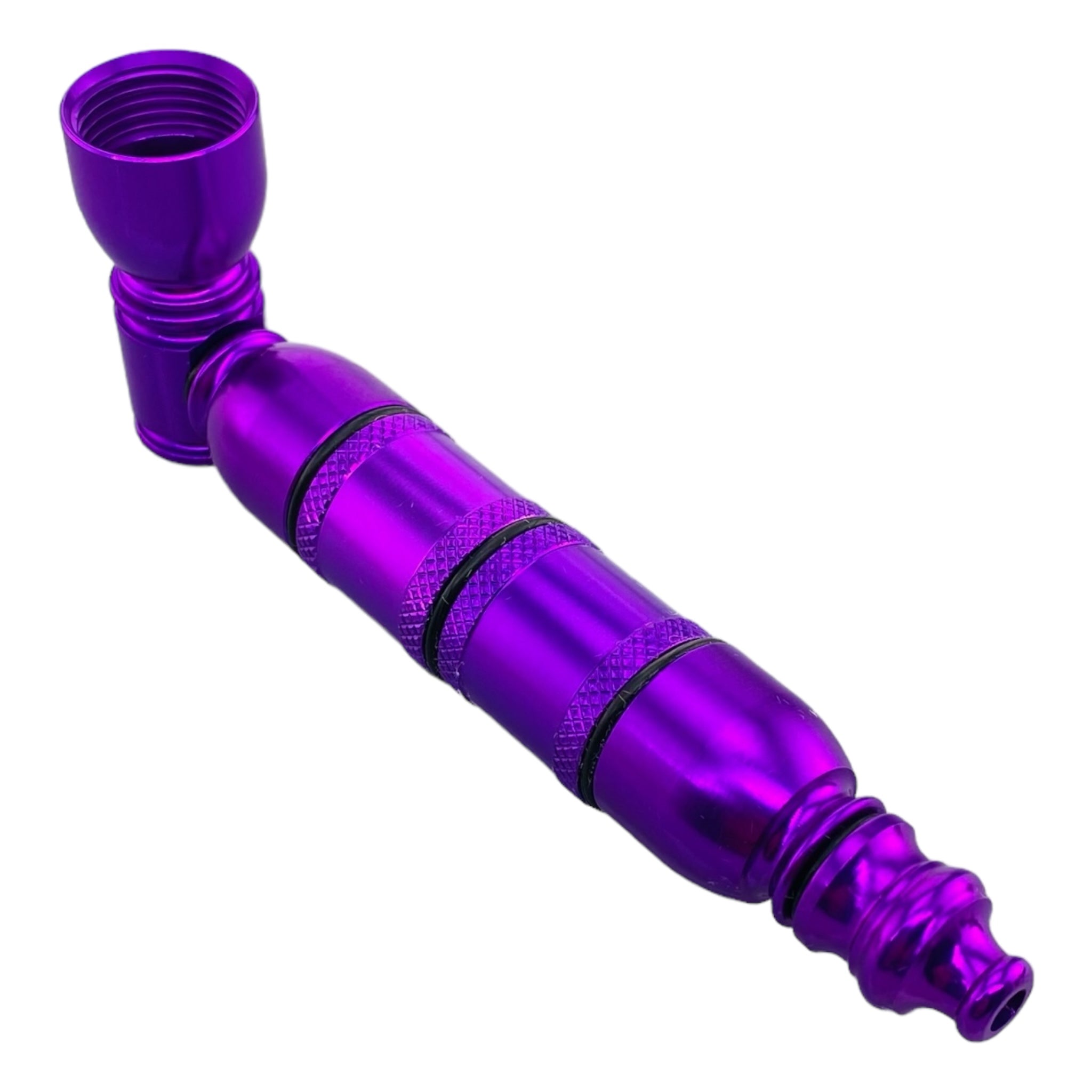 Metal Hand Pipes - Purple Extra Large Chamber Hand Pipe