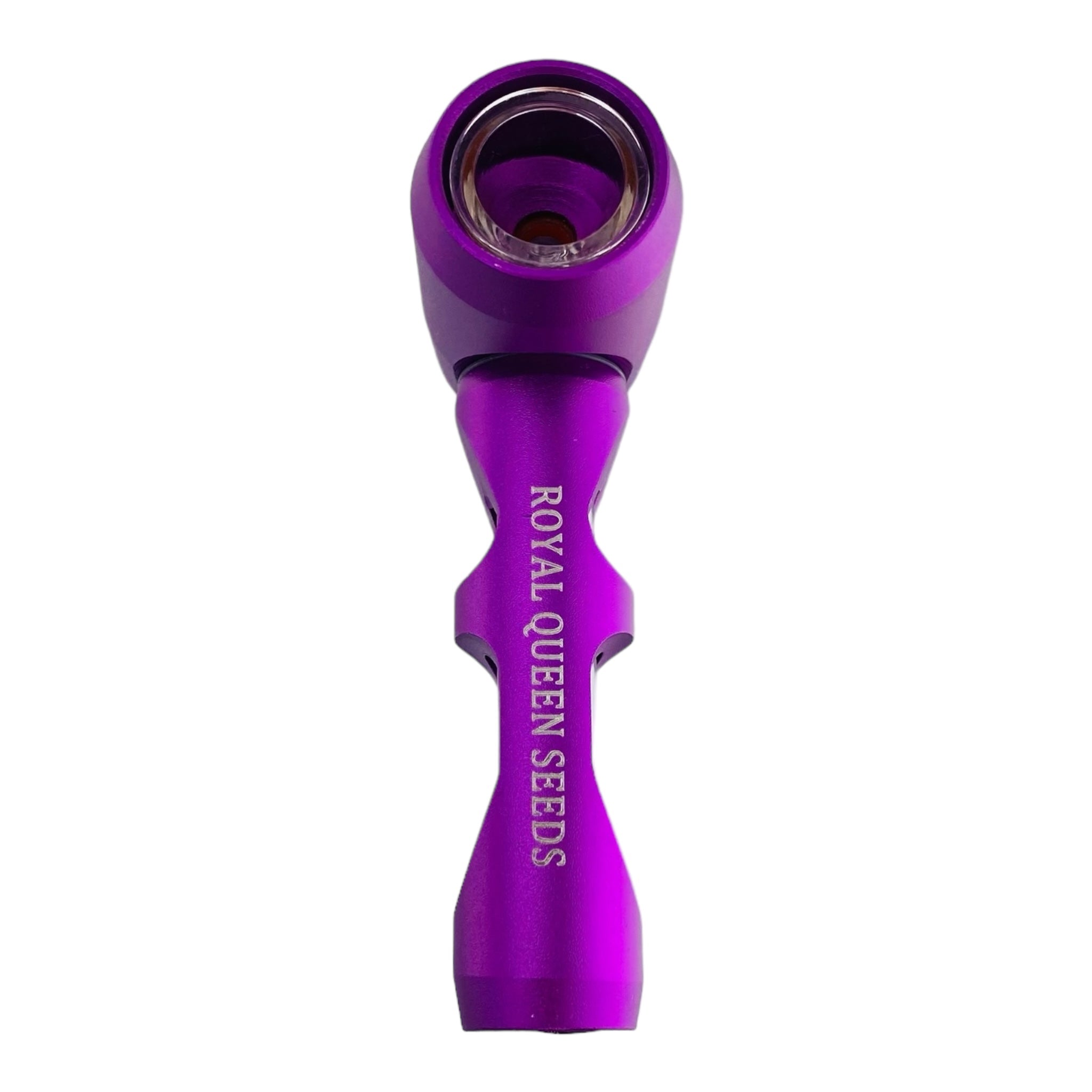 Purple Metal Hammer And Glass Hybrid Pipe By Royal Queen Seeds