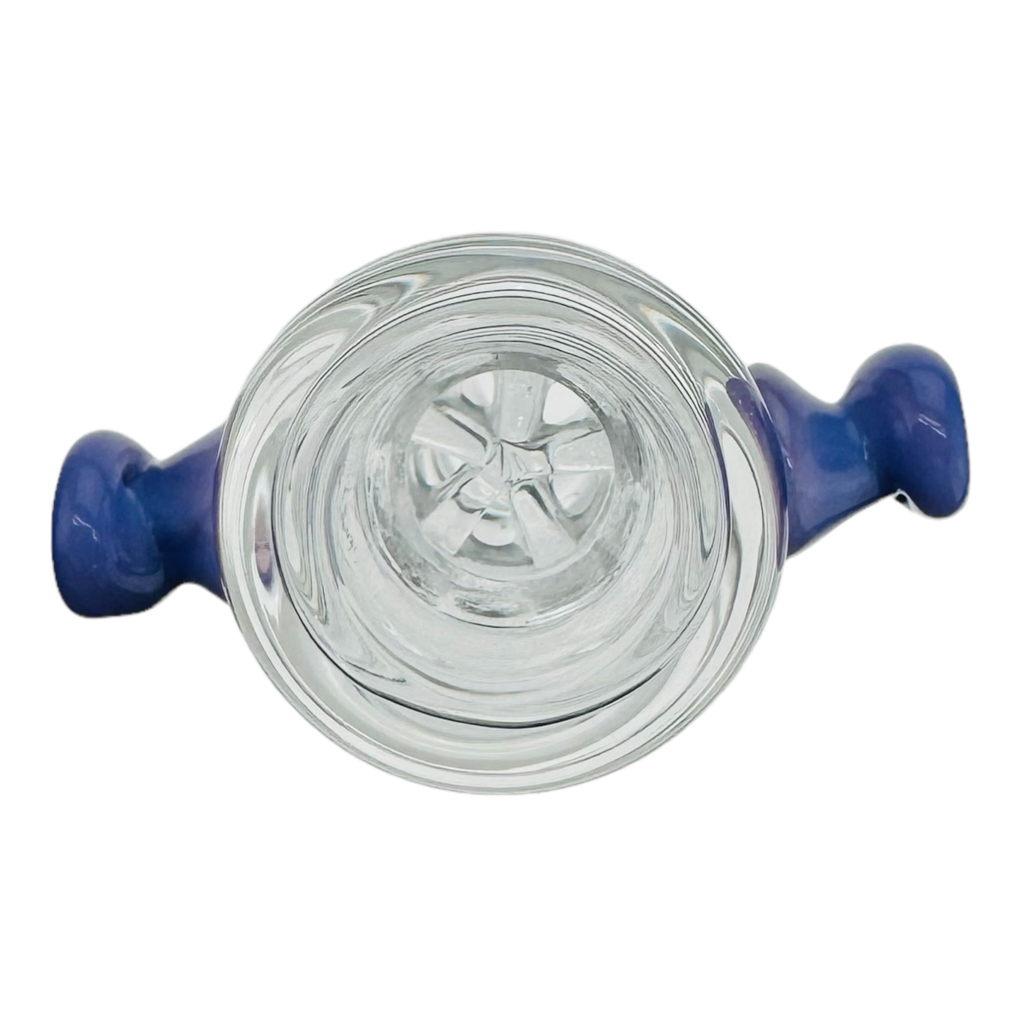 14mm Bong Bowl With Built In Multi Hole Screen Purple Handles for sale