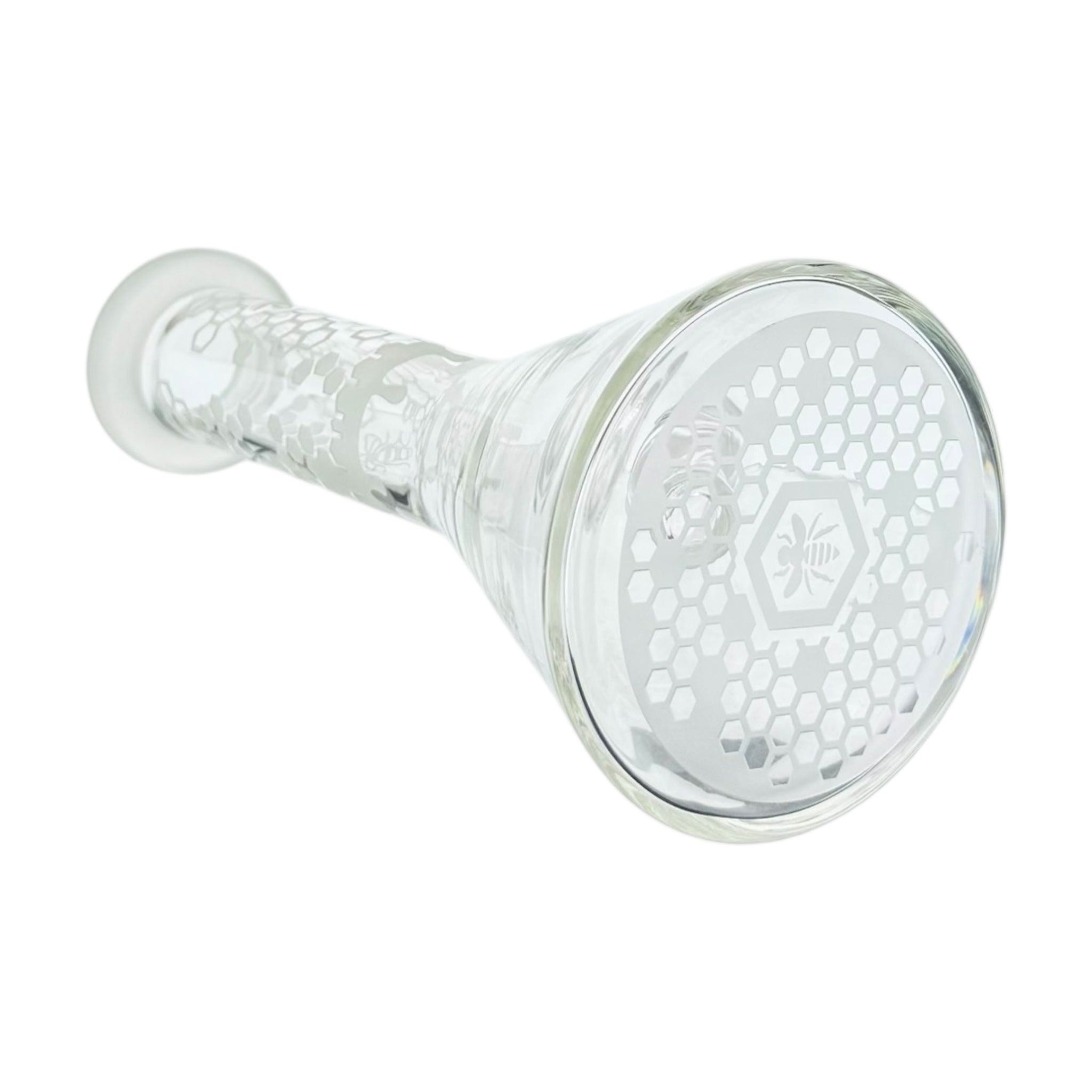 bee bong base glass 8 inch 