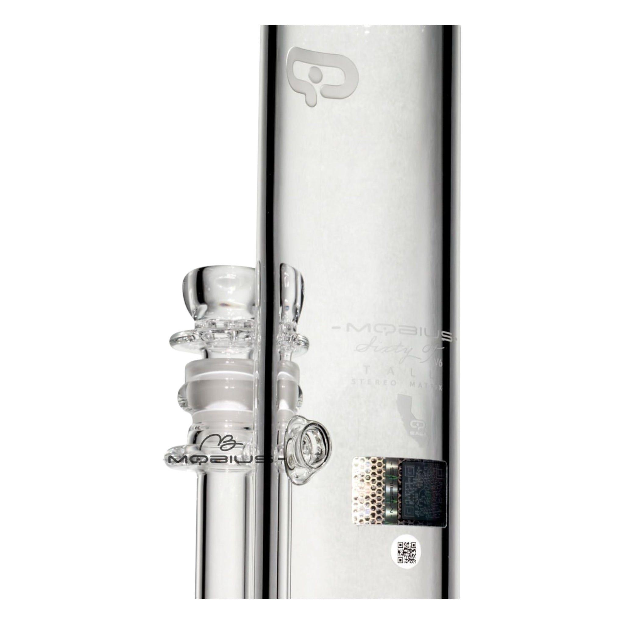 mobius glass 60T TALL Stereo Matrix Perc bong