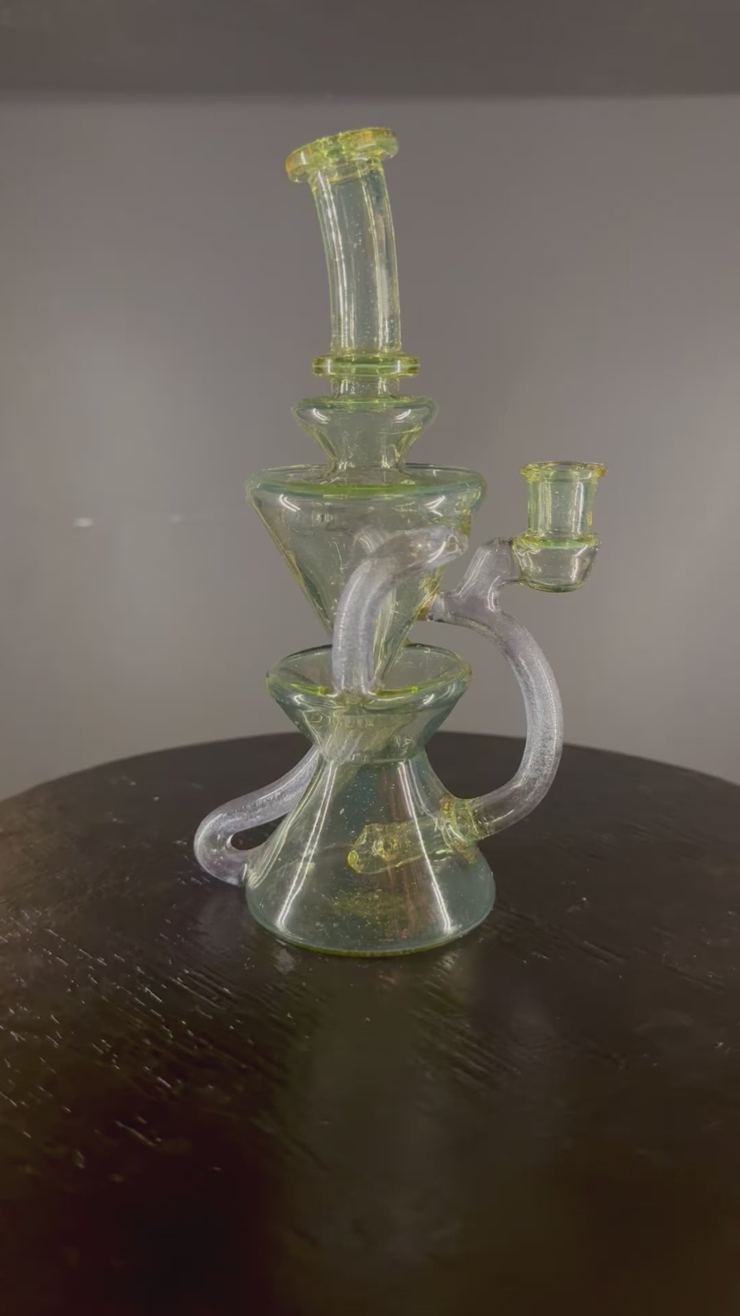 video of heady recycler dab rig american made glass for sale online