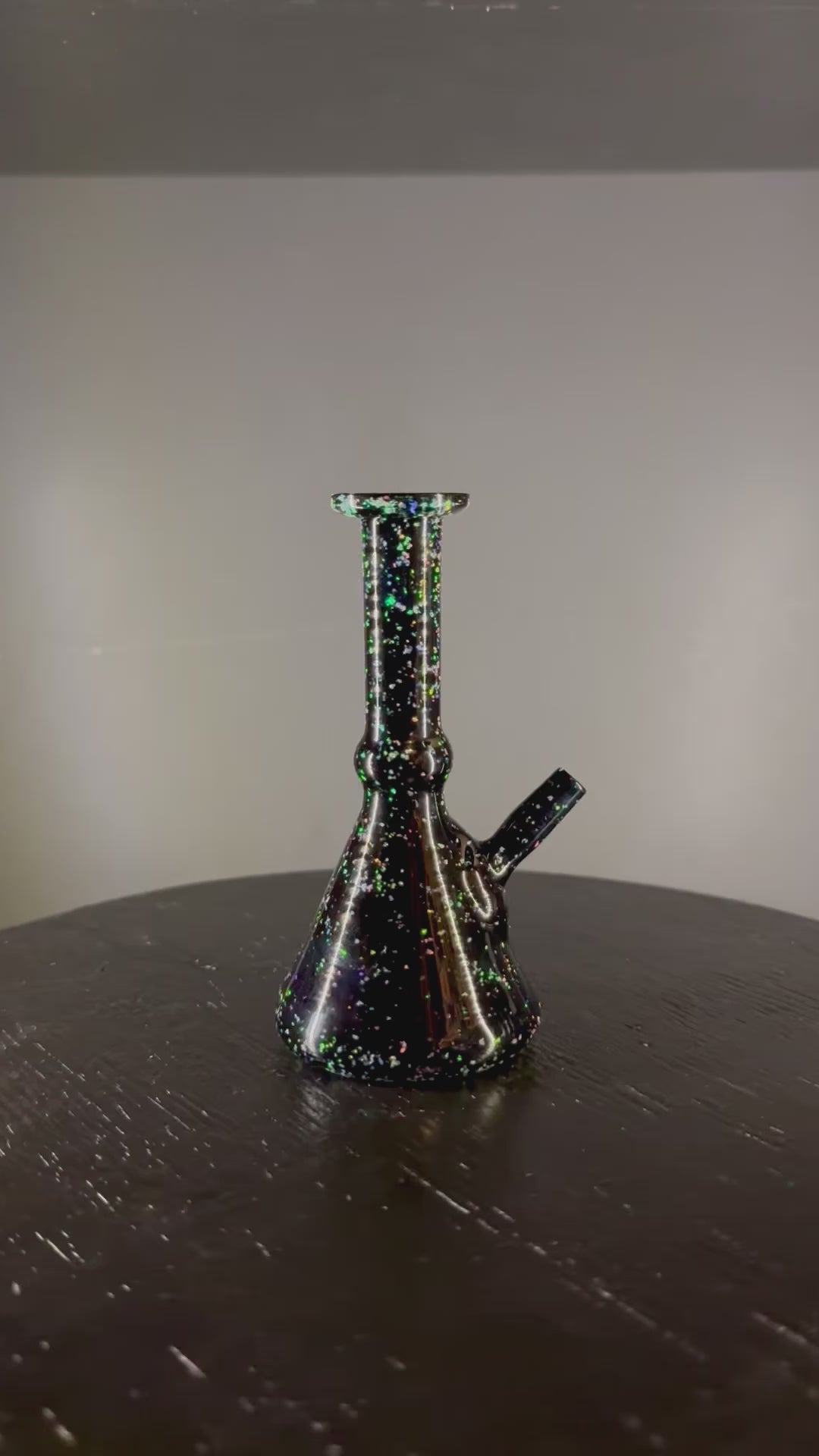 video of crushed opal mini tube dab rig 