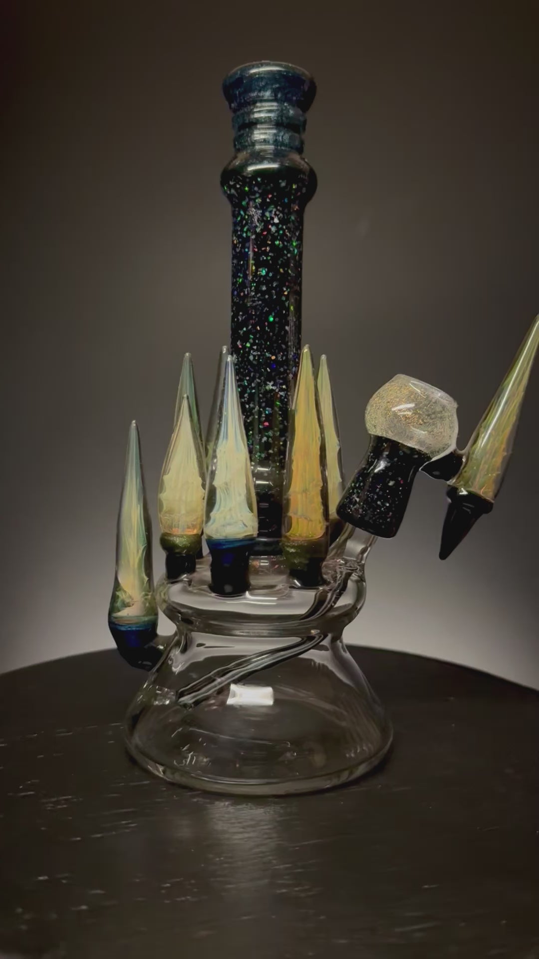 video of heady dab rig bong by joel halen glass for sale