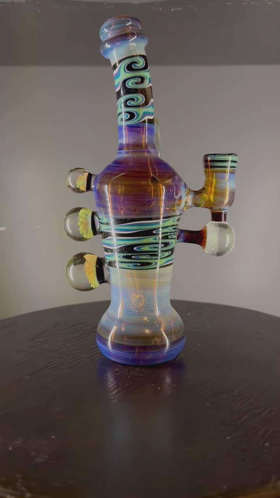 video of heady glass dab rig made by christian otis glass american made glass