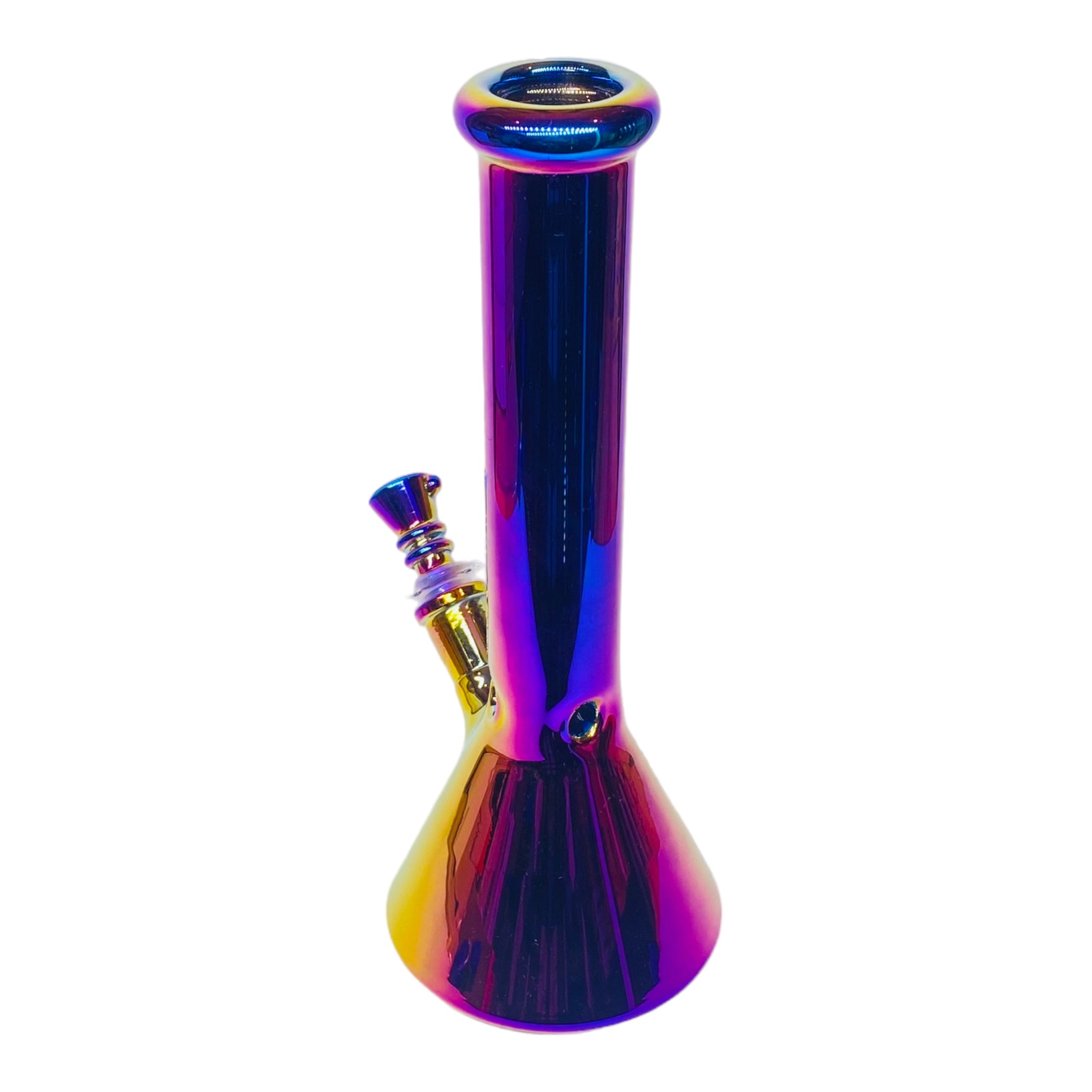 10 Inch Purple Rainbow Beaker Base Glass Bong