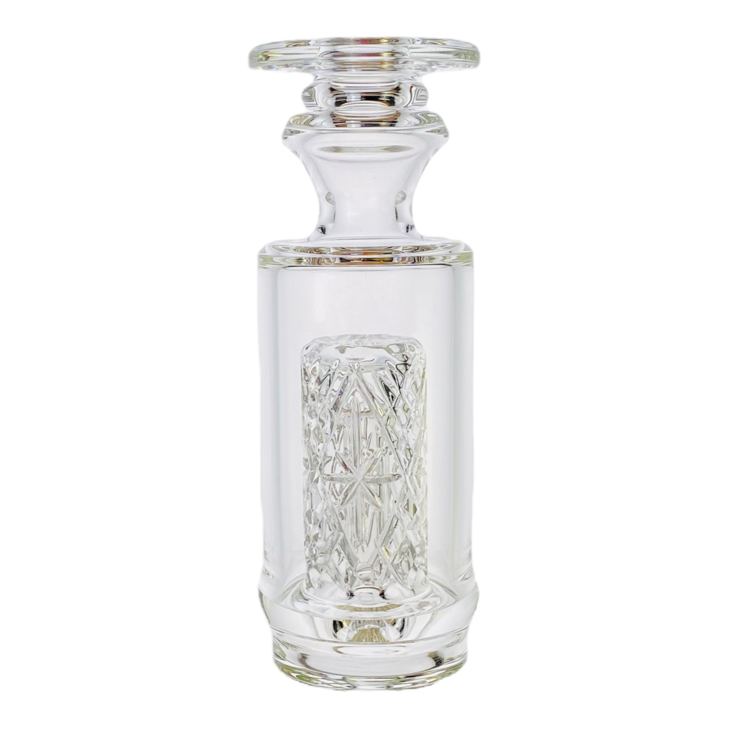 Enjoy And Prosper Glass - Custom Puffco Peak Attachment - Clear Cross