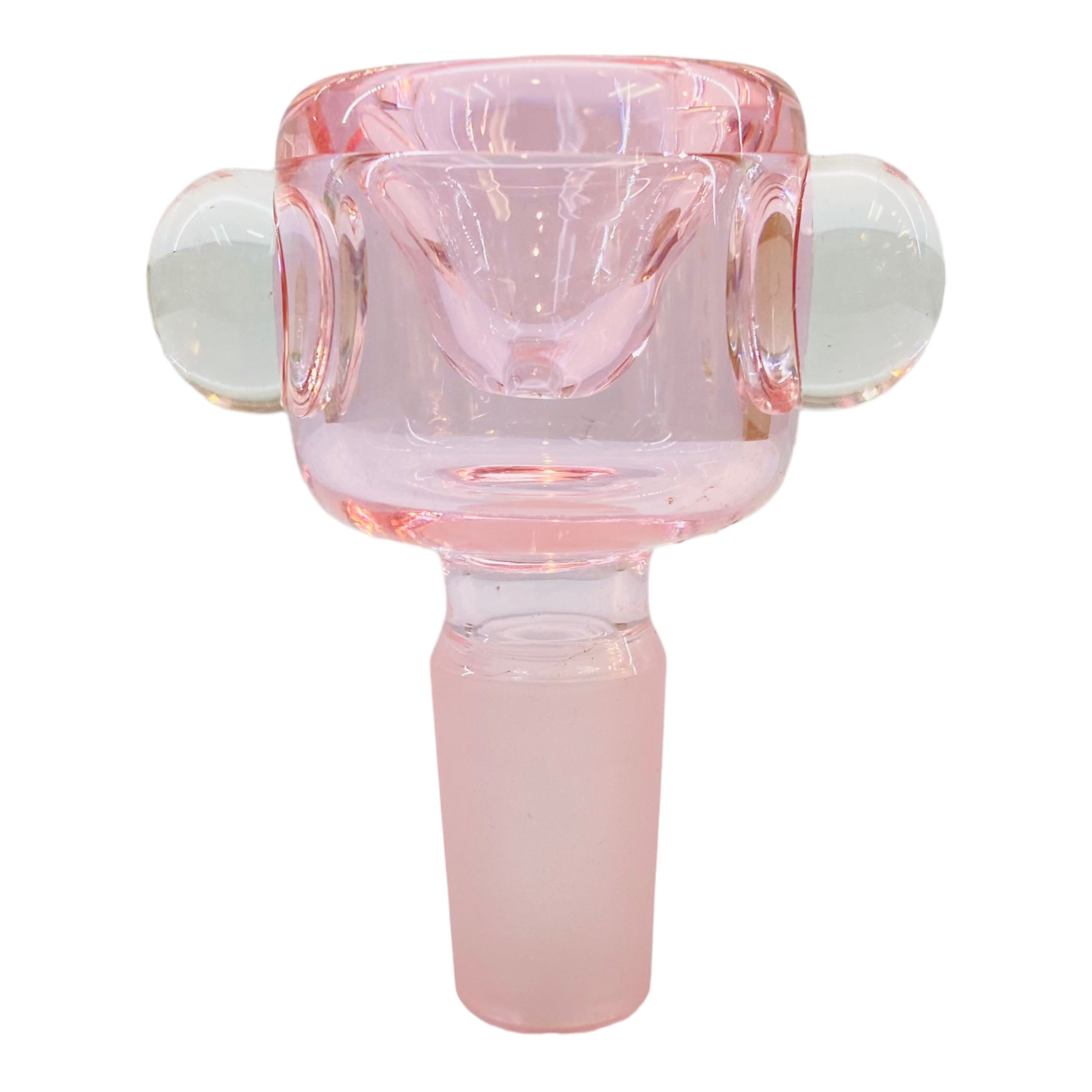 14mm Flower Bowl - Tall Straight Wall Bubble Bong Bowl Piece - Pink